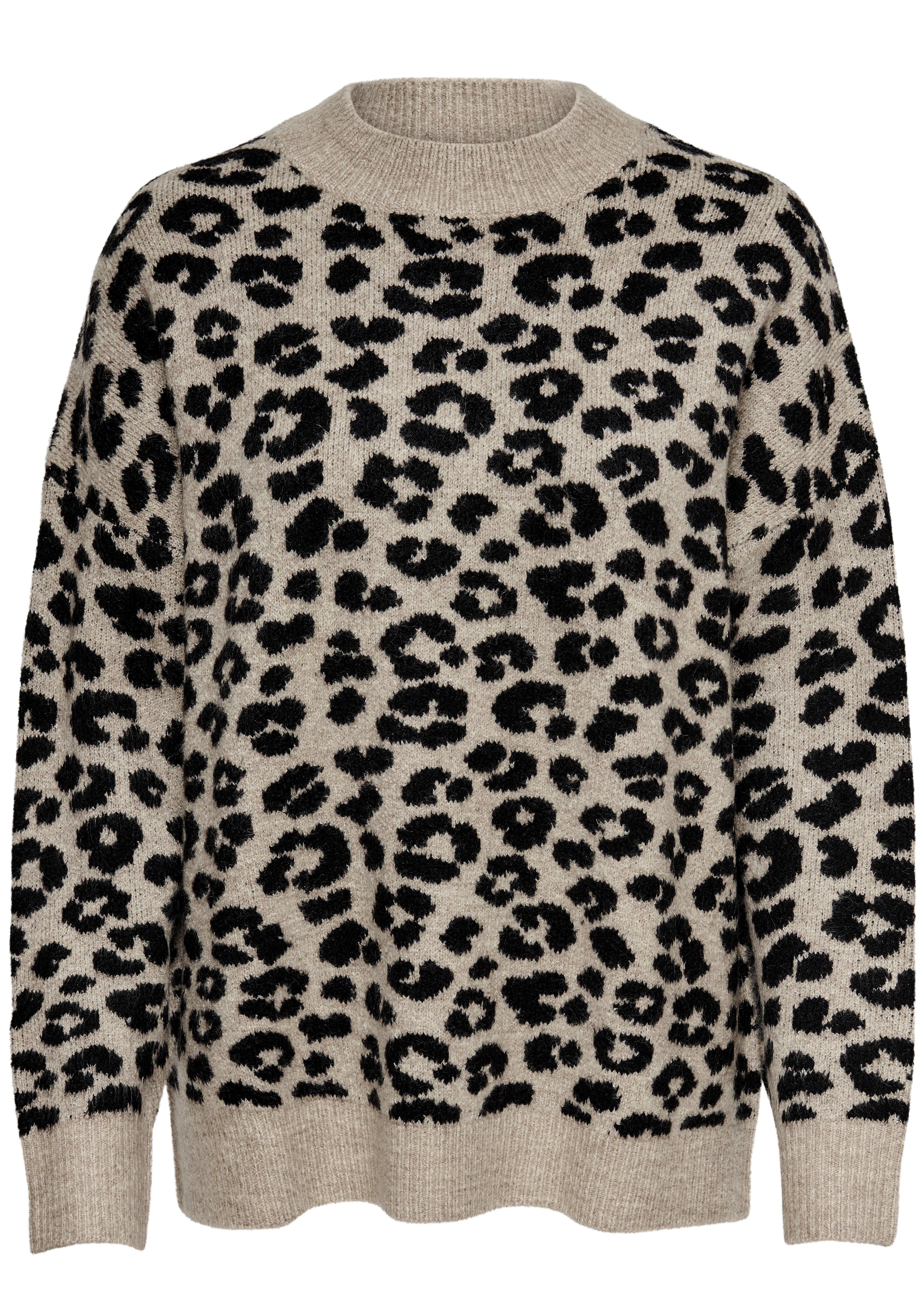 JACQUELINE de YONG Strickpullover »LEO« im Animal Print, Bild 3