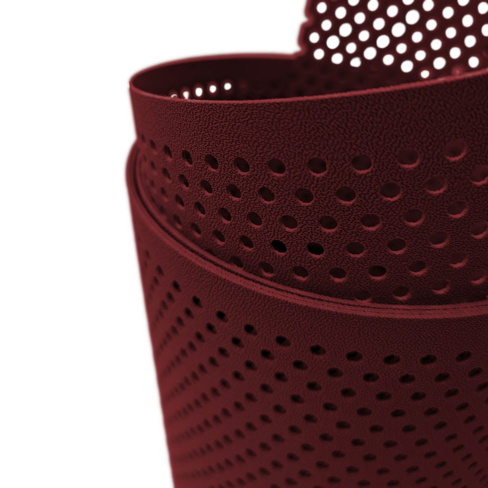 zaunzu Sichtschutzstreifen PP Premium Gelocht 20 Prozent Streifen Bordeauxr günstig online kaufen