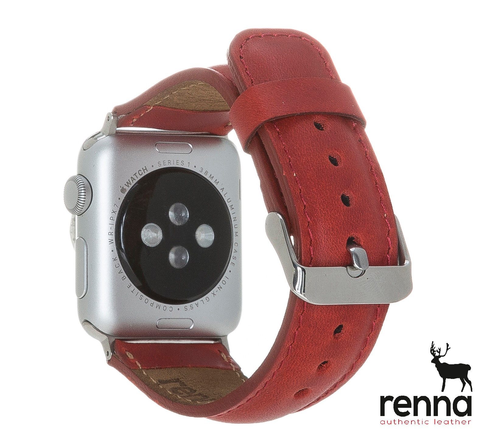 Smartwatch-Armband Apple Watch Band für Series 10 / Ultra/9/SE/8-1 Echtleder Armband