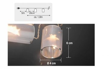 Hellum LED-Lichterkette LED-Lichterkette Laternen 20 BS warmweiß/transparent innen