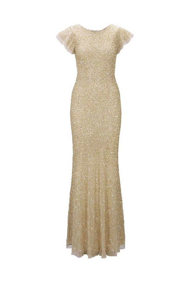 Abendkleid beige gold Clearance