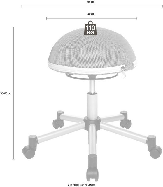 TOPSTAR Drehhocker »Sitness Half Ball«-Otto