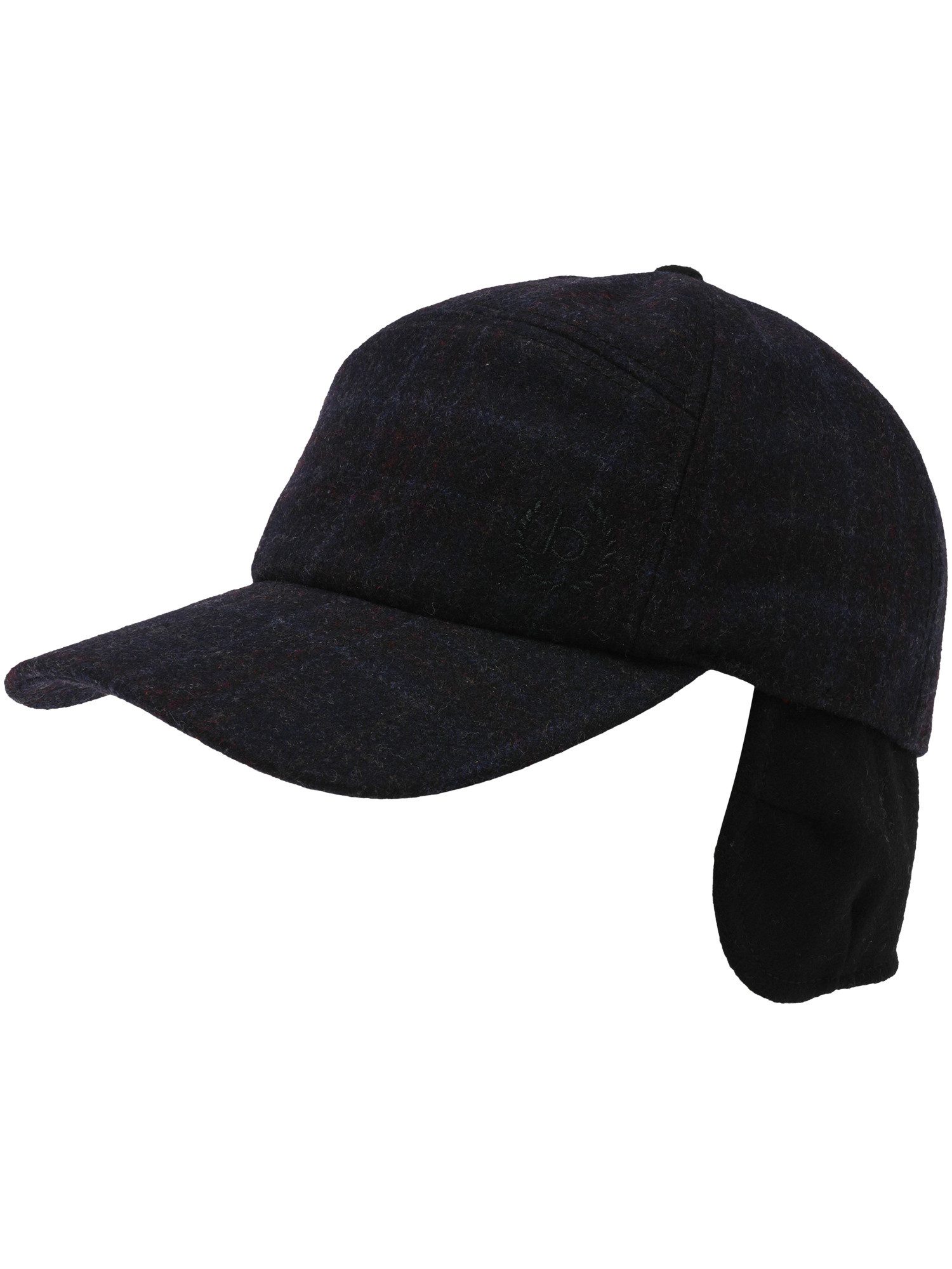 bugatti Baseball Cap Winddichte bugatti Basecap mit Karo-Design und Ohrenklappen