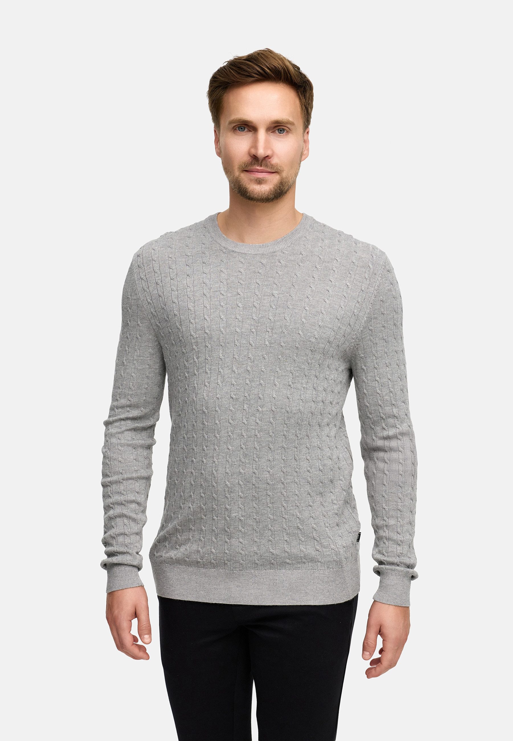 Jeff Strickpullover Herren JFCamden crew Pullover Herrenpullover mit Rundha günstig online kaufen