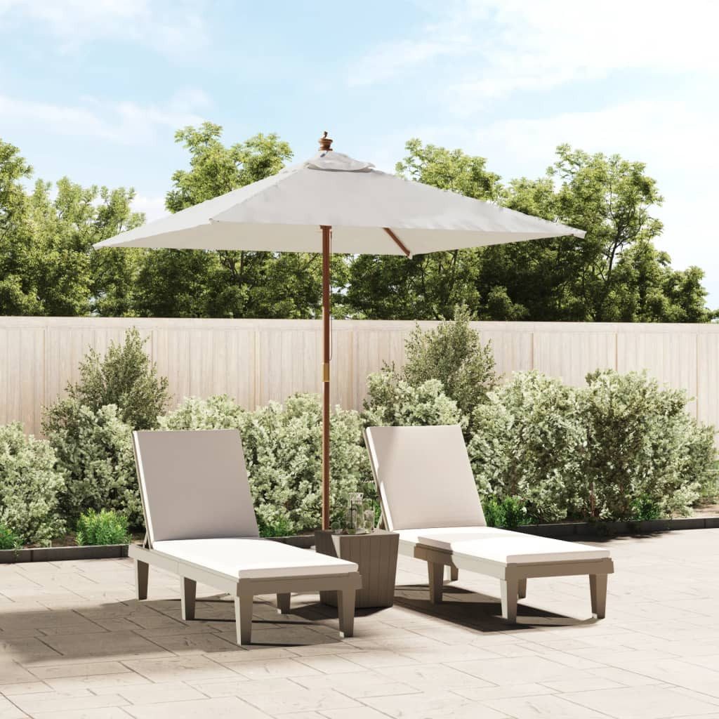 DOTMALL Sonnenschirm Sonnenschirm mit Holzmast 198x198x231 günstig online kaufen