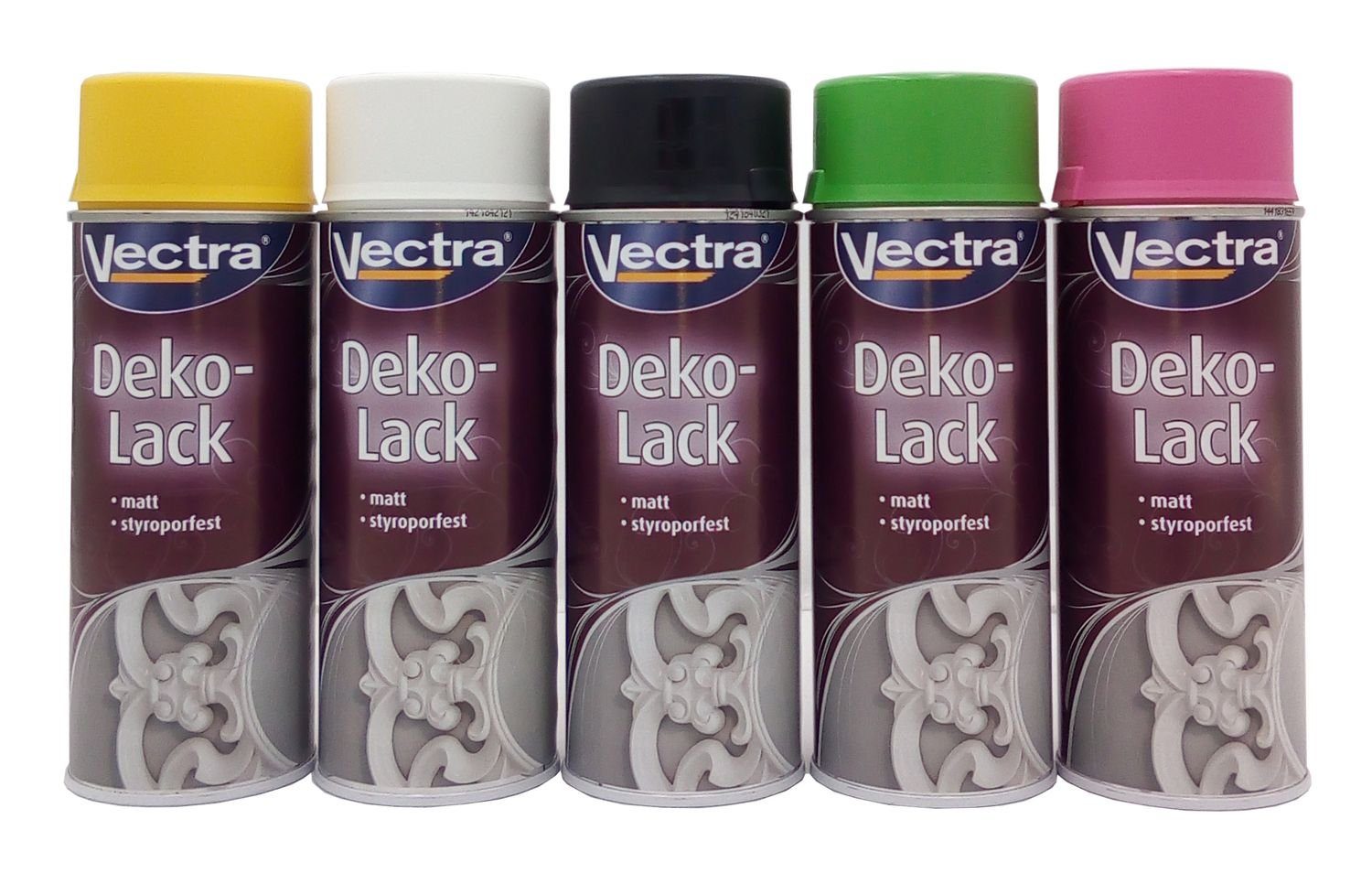 Decklack Dekolack J.W. Vectra® gelbgrün Lackspray Abtönfarbe Vollton- Ostendorf Sprühdose und matt Farbspray 400ml