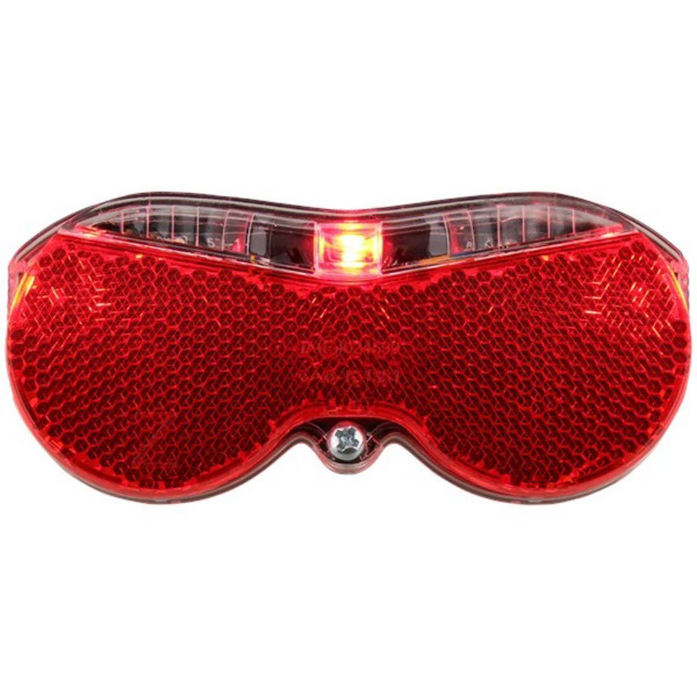 ZD Trading Fahrrad-Rücklicht Fahrradrückstrahler 3 LED mit Batterien
