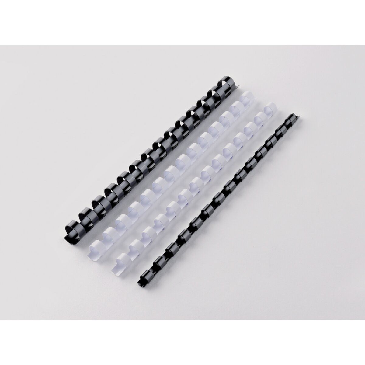 GBC Thermo-Bindemappe Plastikbinderücken CombBind 14 Ringe 12mm schwarz VE=100 Stück, (