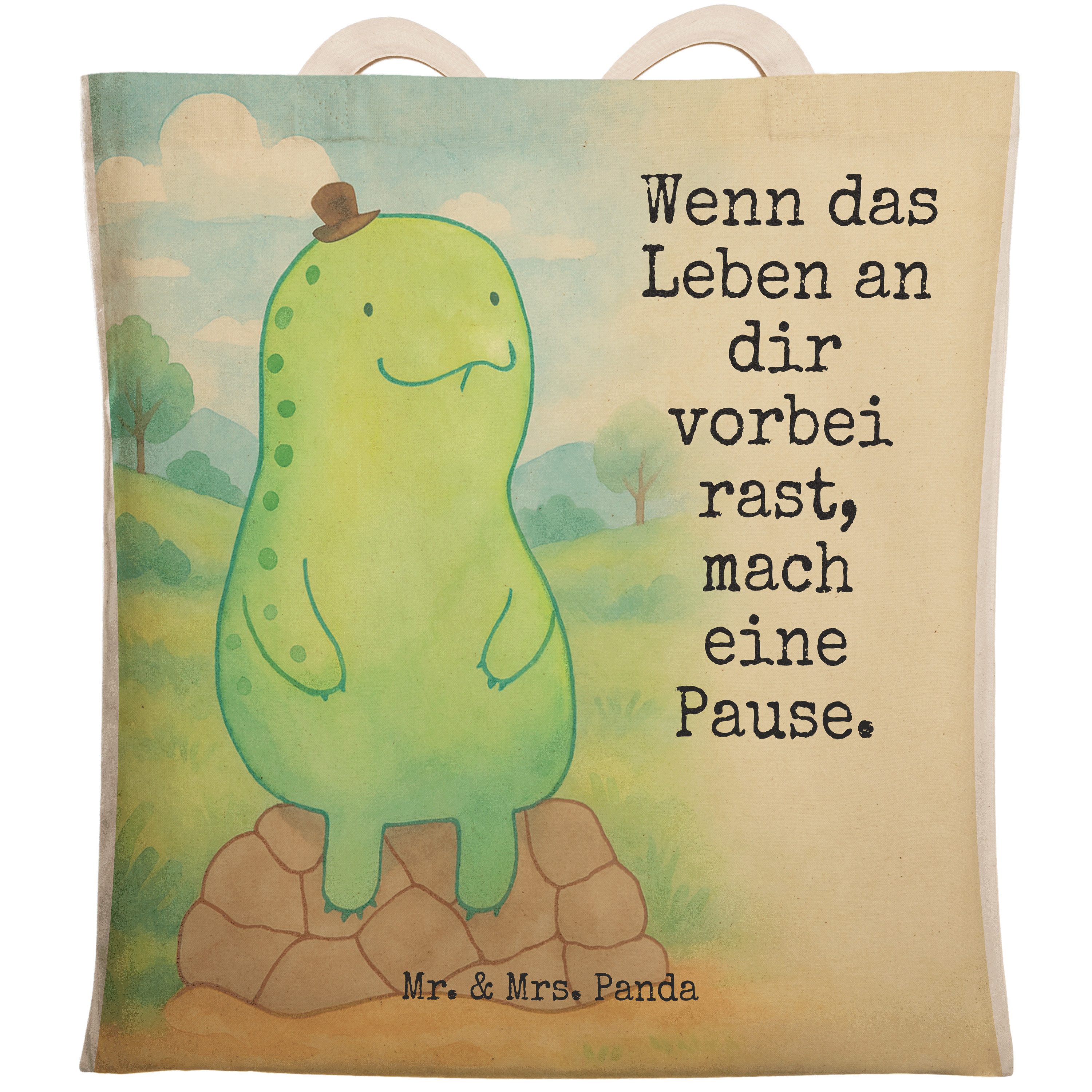 Tragetasche Schildkröte Pause Design, Tote Bag, Weiß, Einkaufstasche, Tasche, Sho