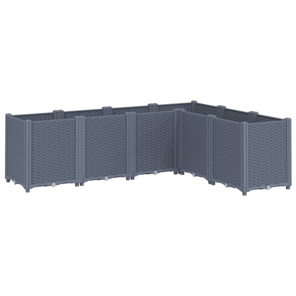 vidaXL Blumentopf Pflanzkübel Blaugrau 160x120x53 cm günstig online kaufen