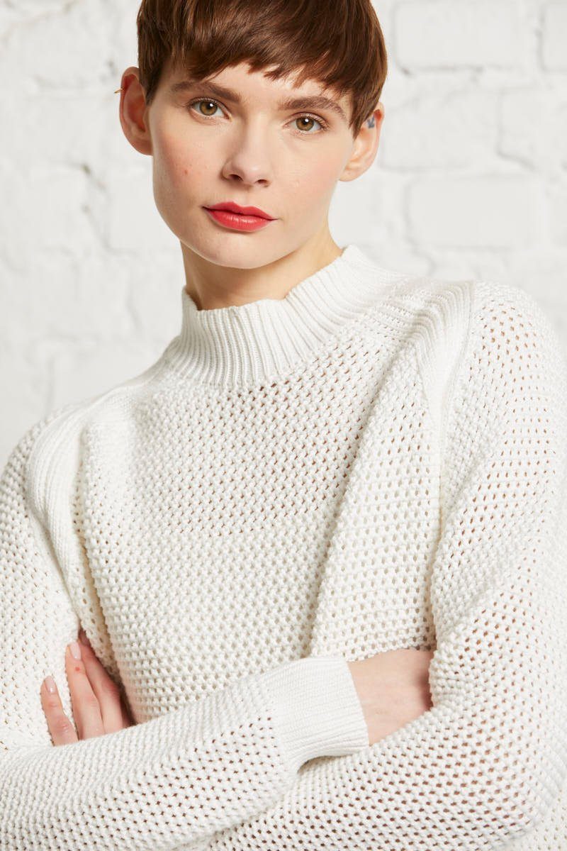 wunderwerk Strickpullover Turtleneck knitmix 103 - ivory