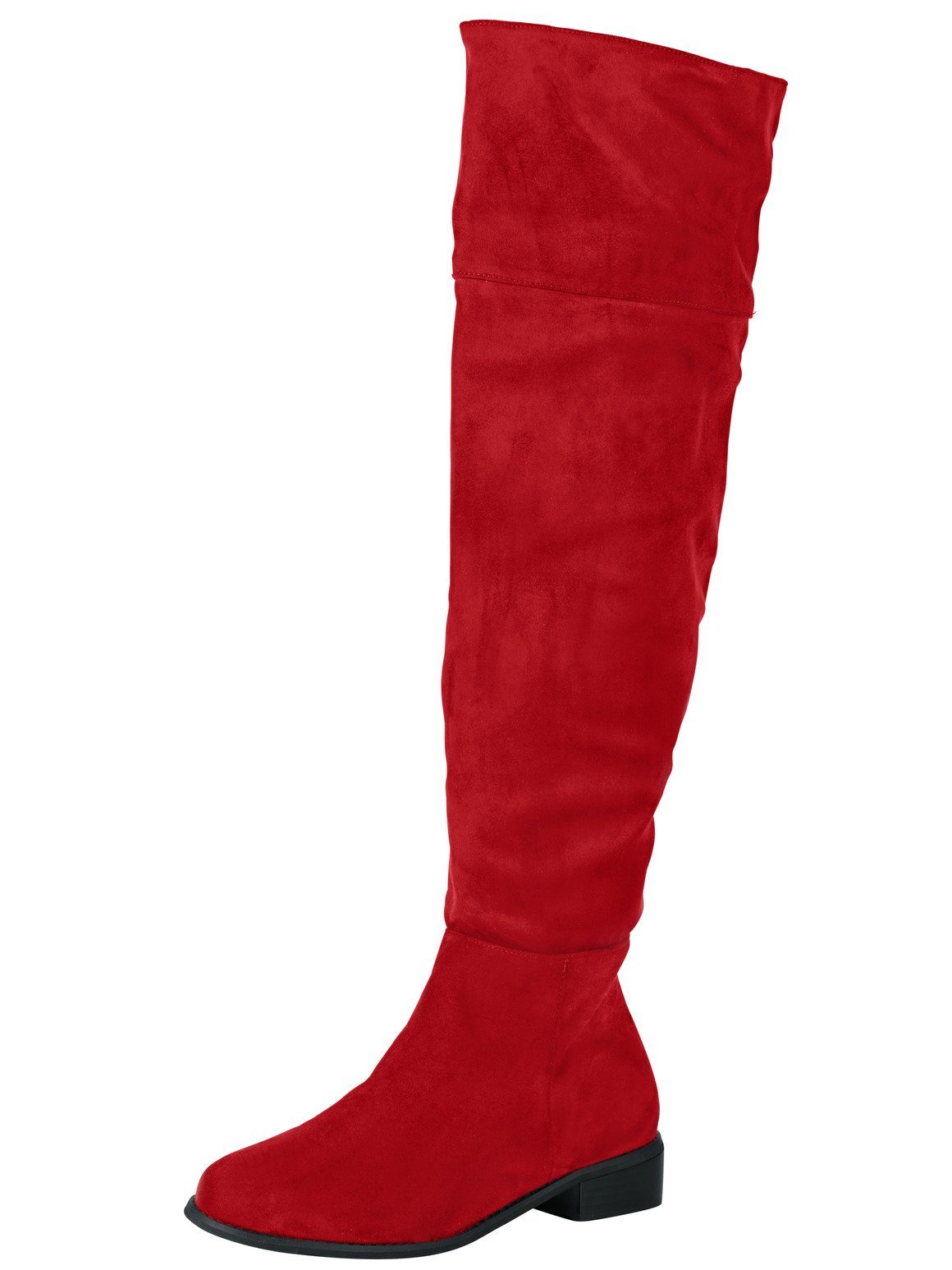 Andrea Conti Stiefel in trendiger Overkneelänge auch Klassischer Overknee Stiefel Umschlag High Heels Standardgröße