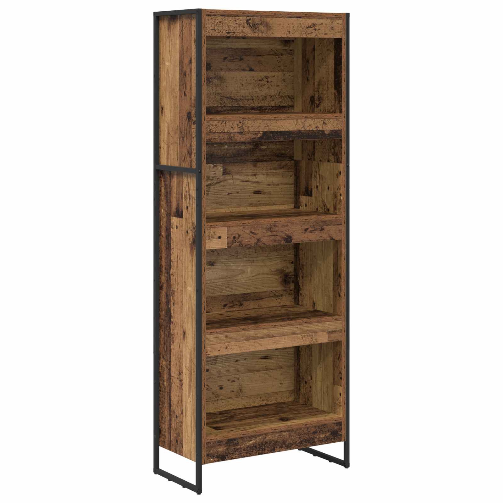 vidaXL Bücherregal Altholz 60 x 30 x 155 cm Holzwerkstoff, 1-tlg.