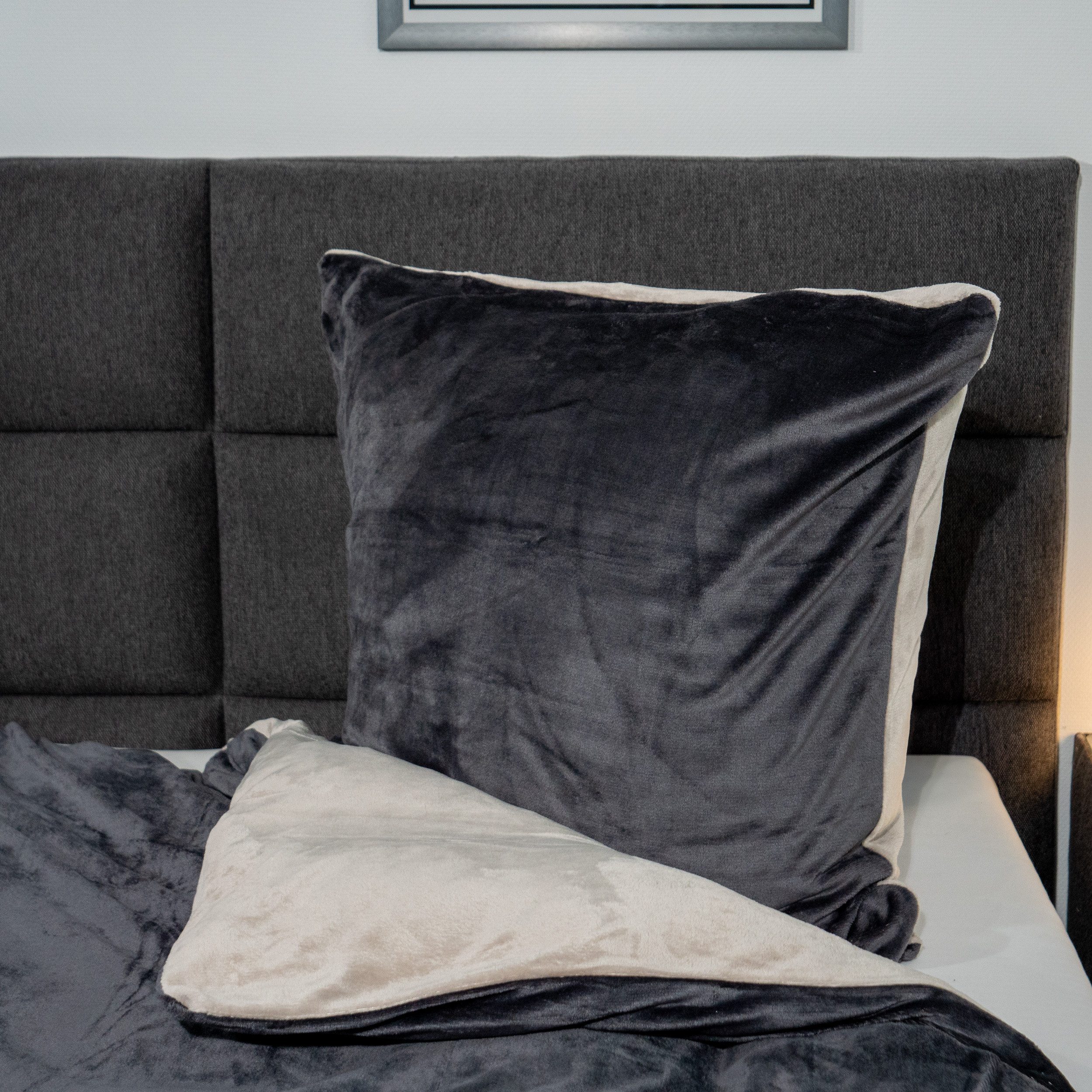 KiNZLER Bettwäsche Cashmere Touch, Microfaser, 2 teilig, Wendebettwäsche, a günstig online kaufen