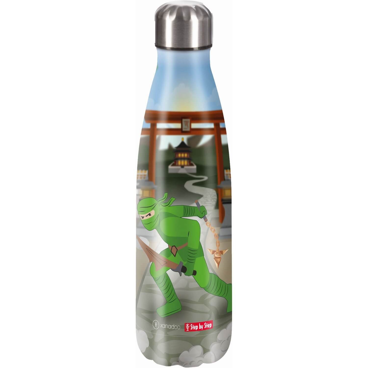 Step by Step Trinkflasche Step by Step Isolierte Edelstahl-Trinkflasche Ninja Kimo