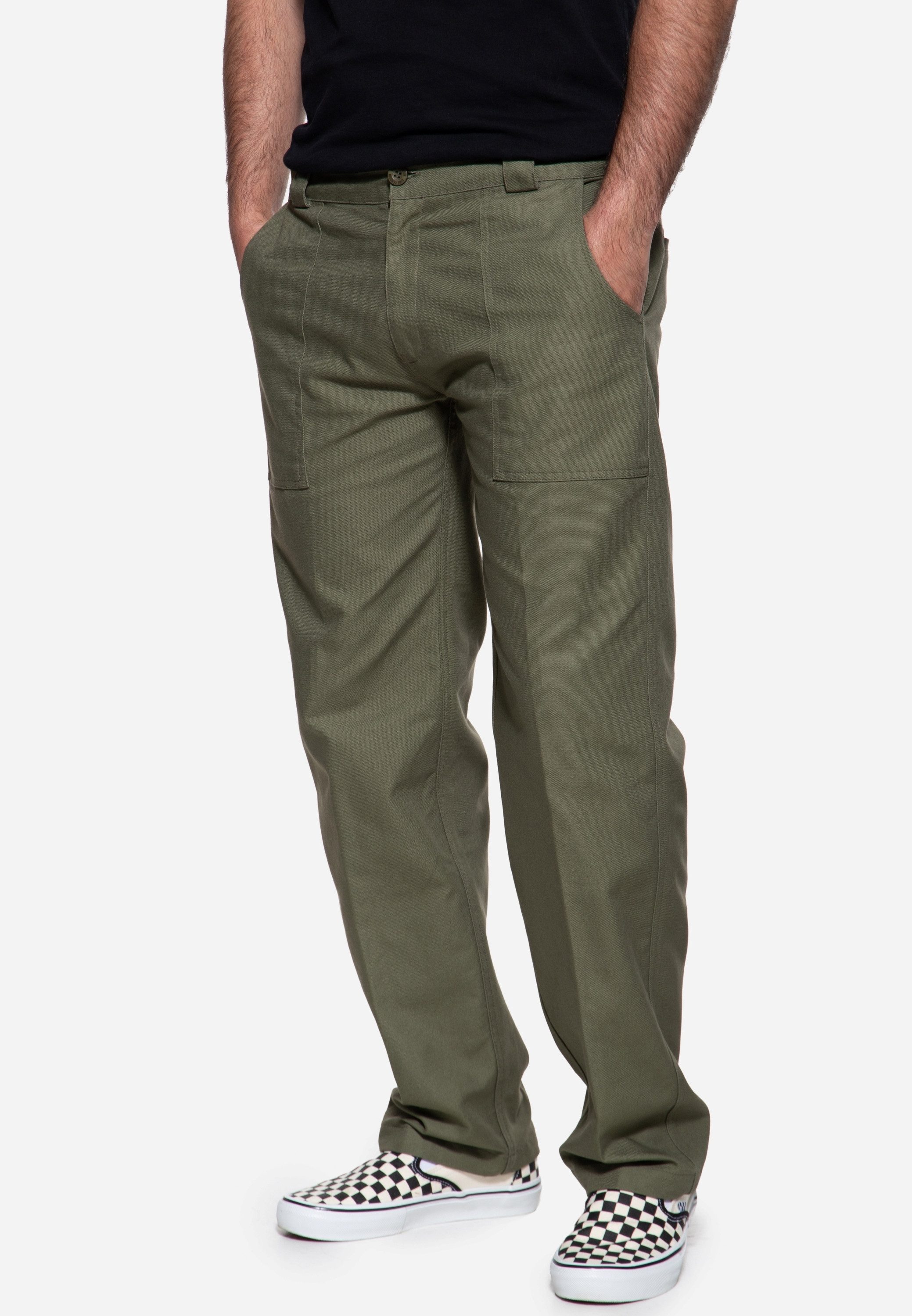 KingKerosin Chinohose aus robustem Canvas