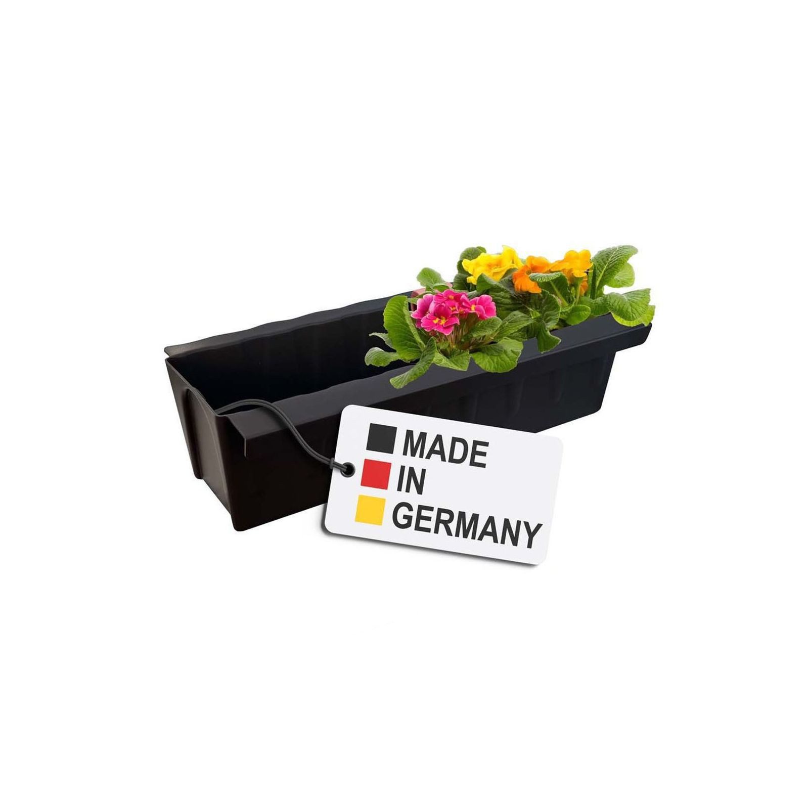 BURI Pflanzkübel Paletten Blumenkasten Braun Pflanzkasten zum Anhängen Blumentopf