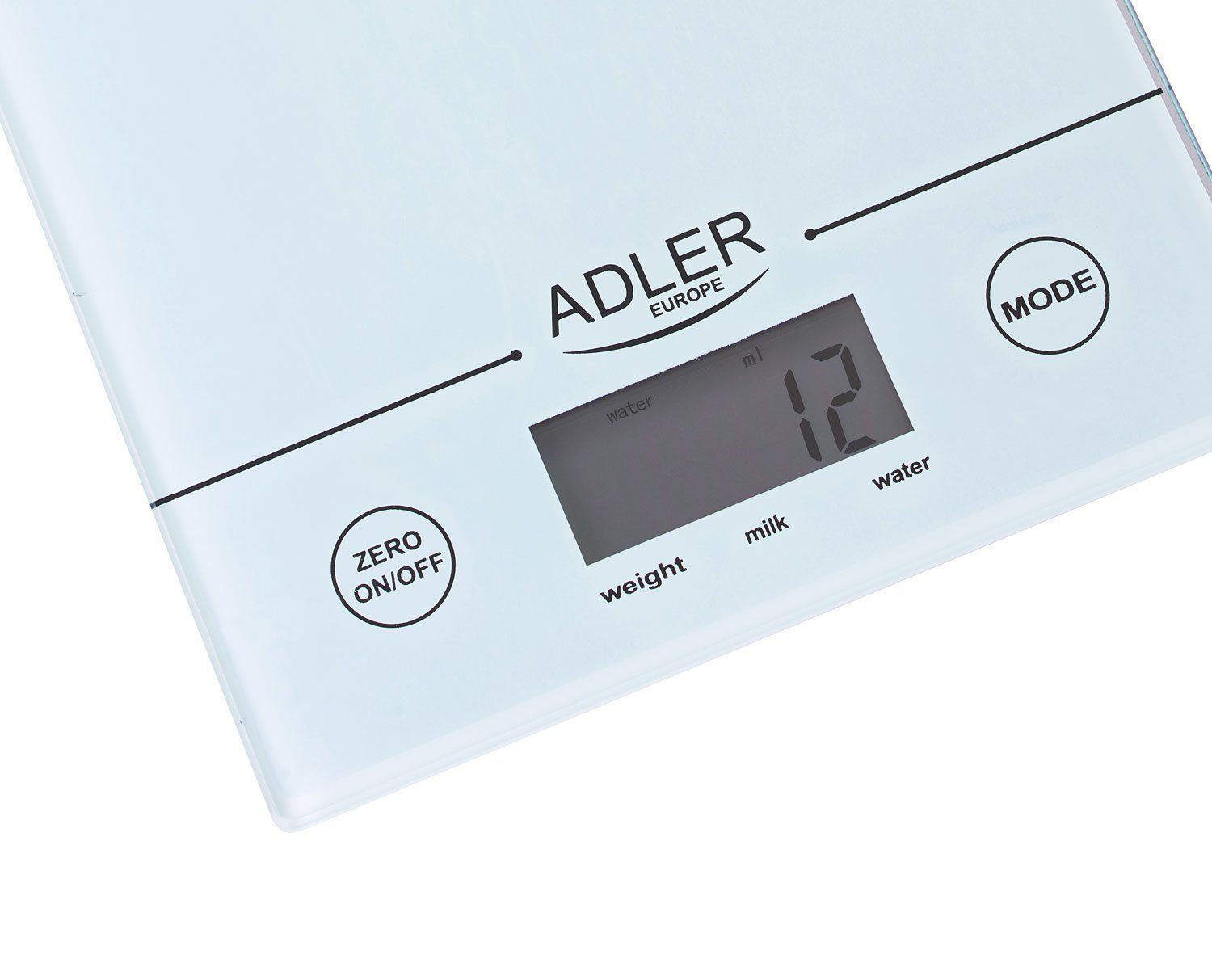 Adler Küchenwaage Adler AD 3138w Küchenwaage bis 5kg LCD Display Weiß – Bild 3 von 3