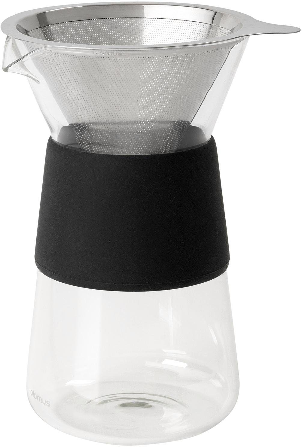 400ml Kaffeebereiter Manuelle Hand Tropf Glas Kaffeekanne mit Edelstahl Filter♥ 