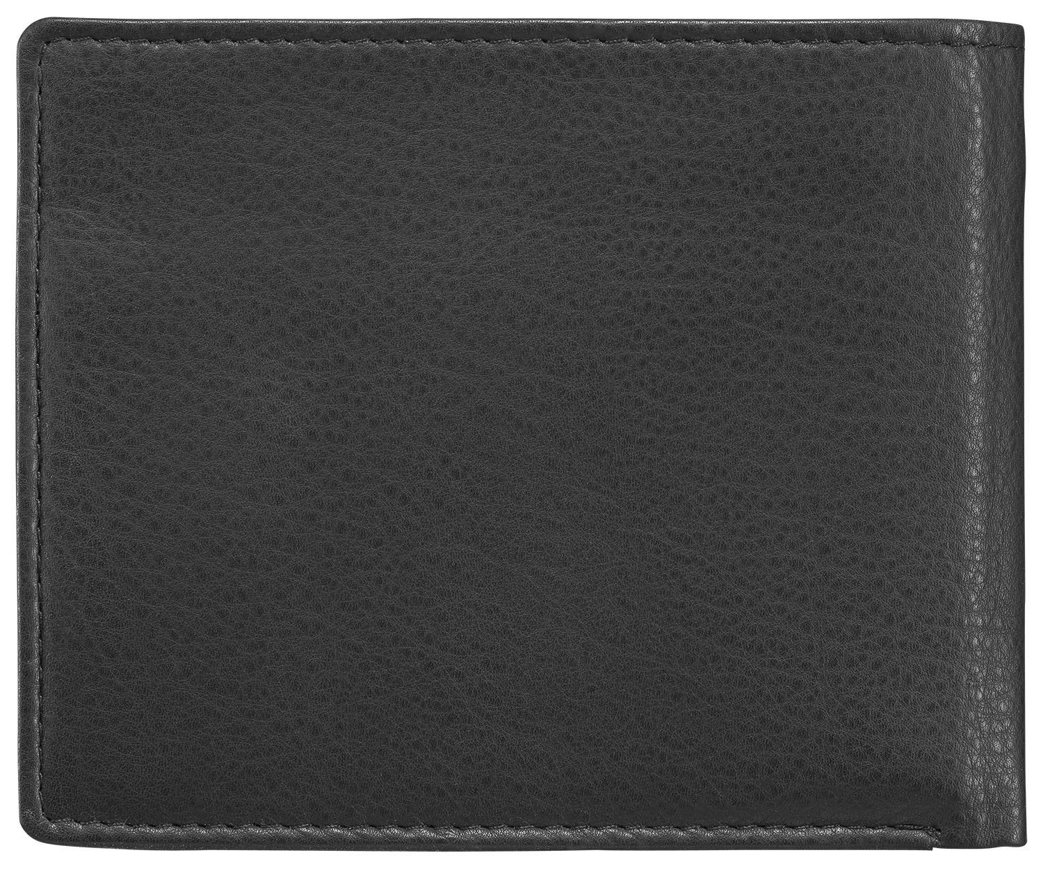 Red Baron Geldbörse Geldbeutel Leder Braun RB-WT-004-01, Kreditkartenfächer, Münzfach mit Druckknopf