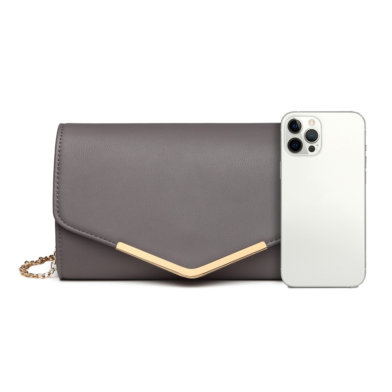 Miss Lulu Abendtasche Damen Clutch – Elegante Mini Abendtasche mit Kette fü günstig online kaufen