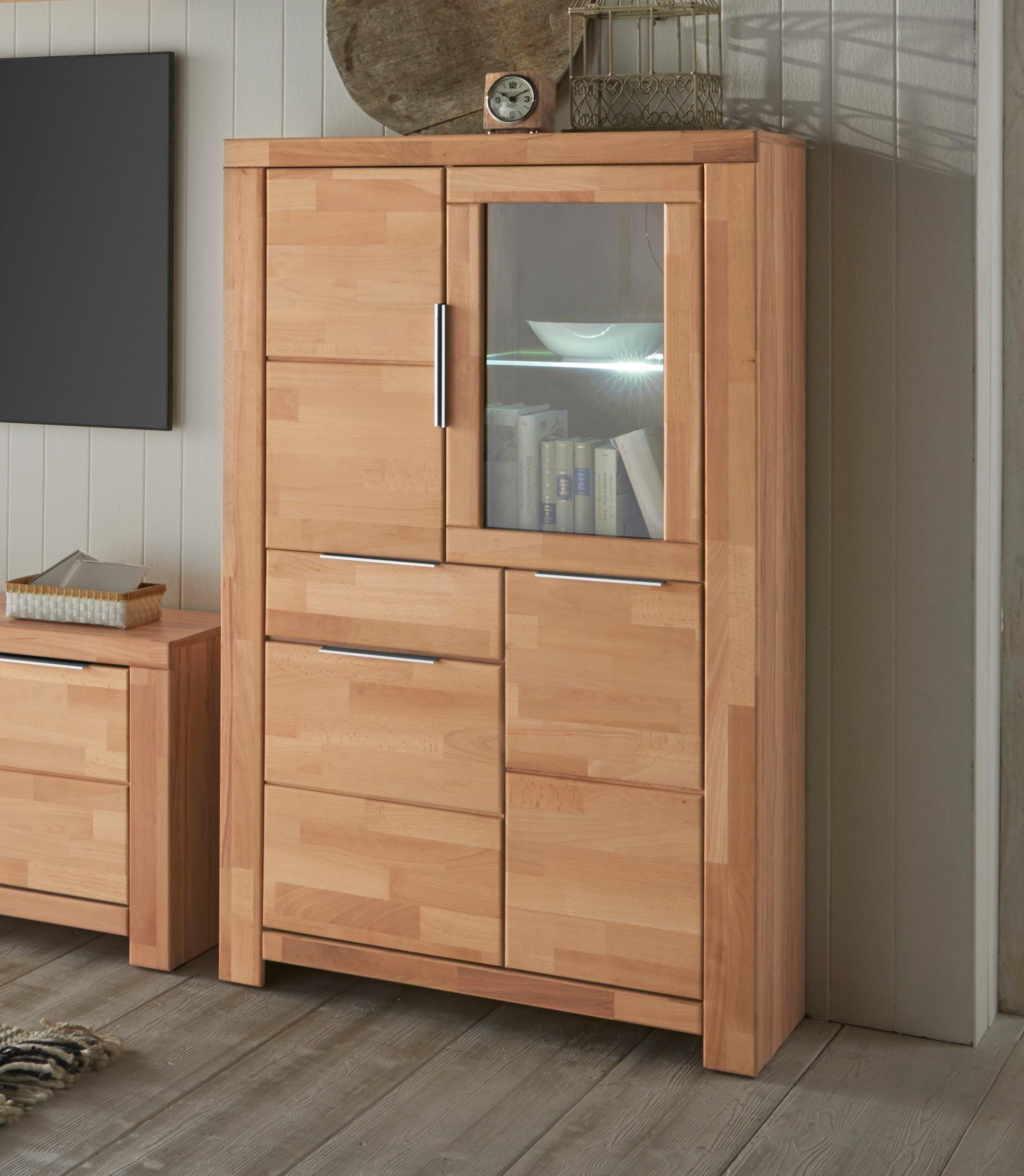 Vitrine »Aalborg« Höhe 145 cm, Maße (B/T/H): 90/35/145 cm online kaufen