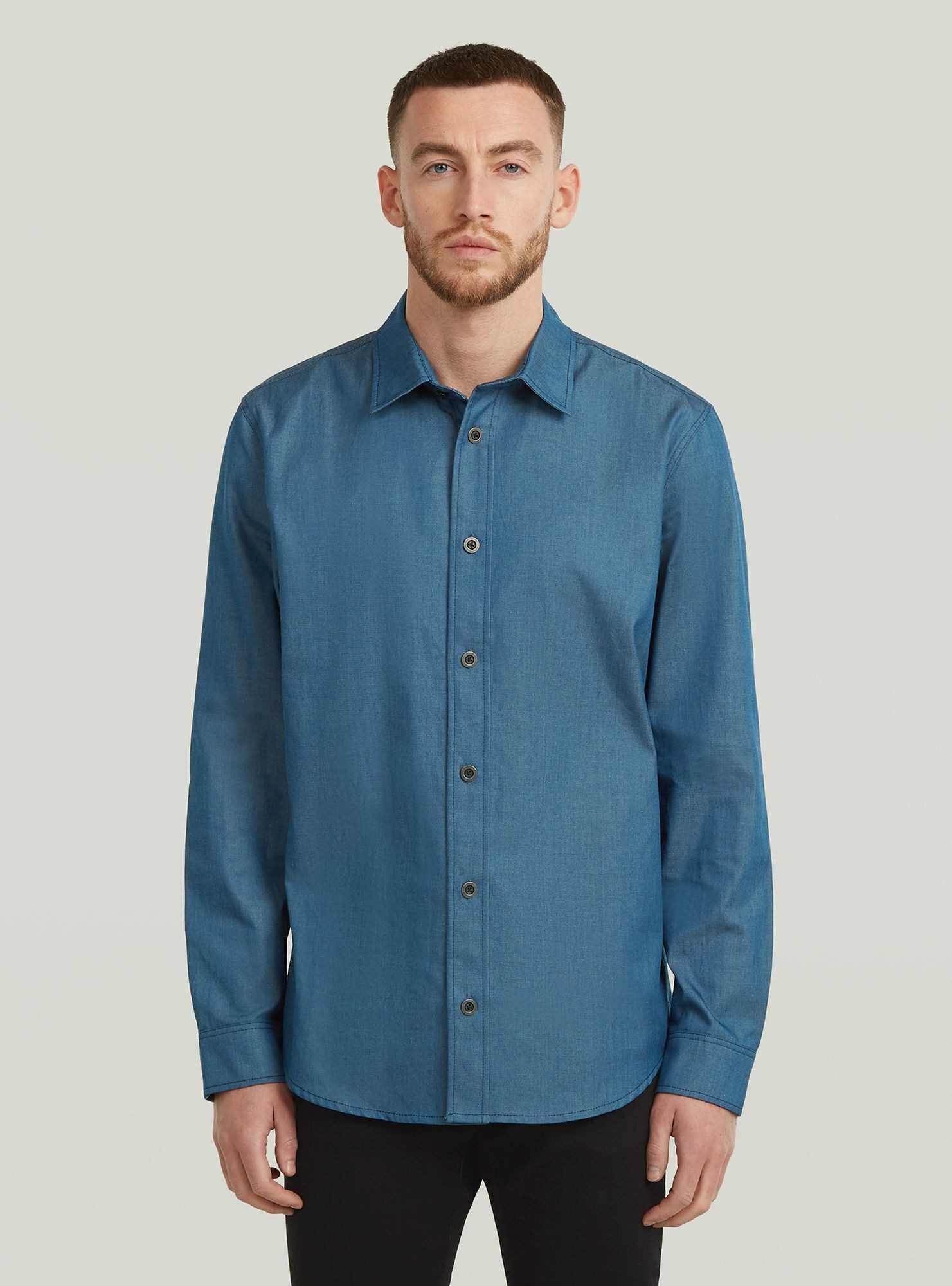 Langarmshirt Clean Slim Hemd