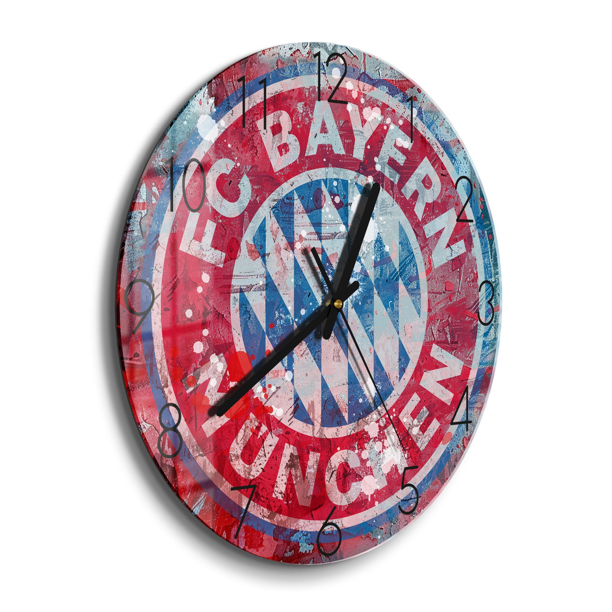 DEQORI Wanduhr 'Wappen FC Bayern München' günstig online kaufen