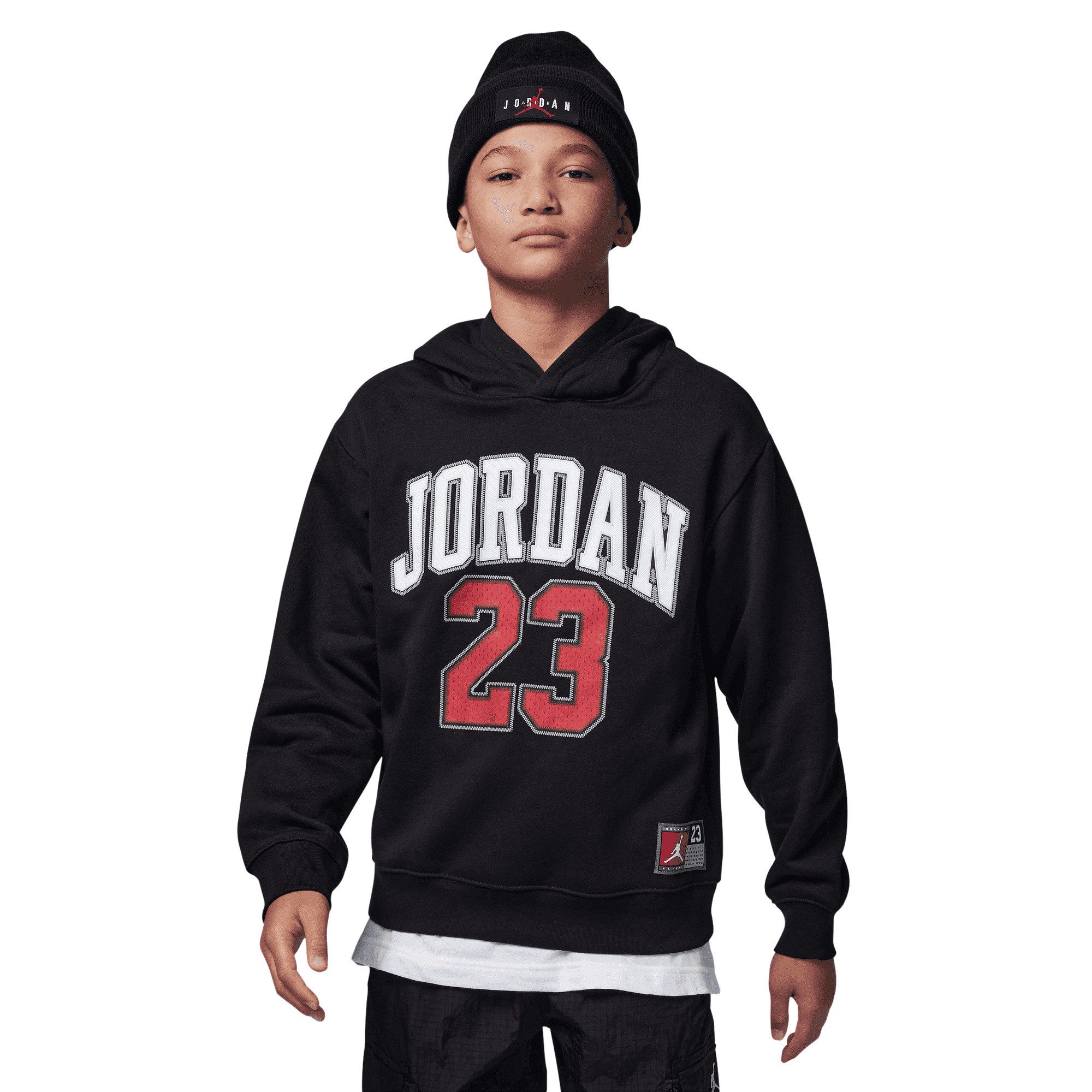 Jordan Kapuzensweatshirt JDN JORDAN HBR FLC PO HOODIE mit Kapuze, Langarm, aus angerauter Sweatware