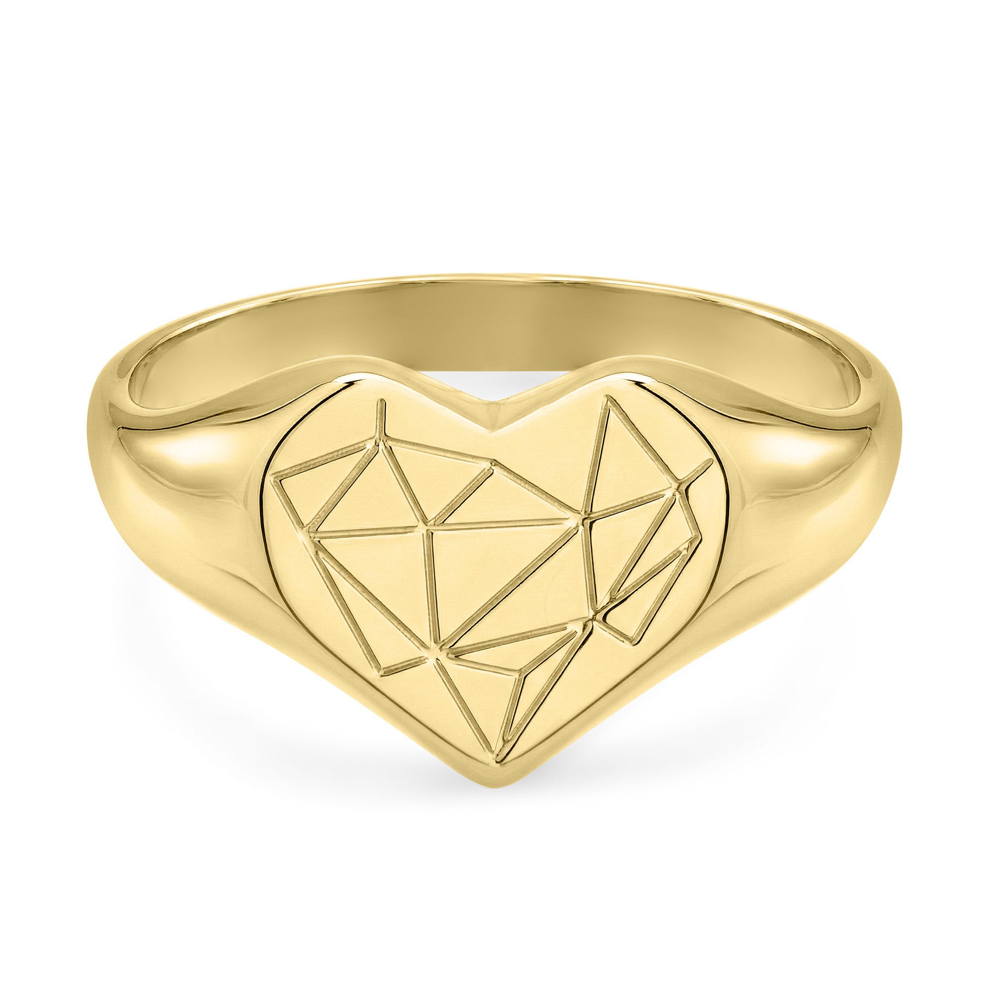 Liebeskind Berlin Fingerring Broken Heart Chunky Edelstahl – Bild 3 von 4