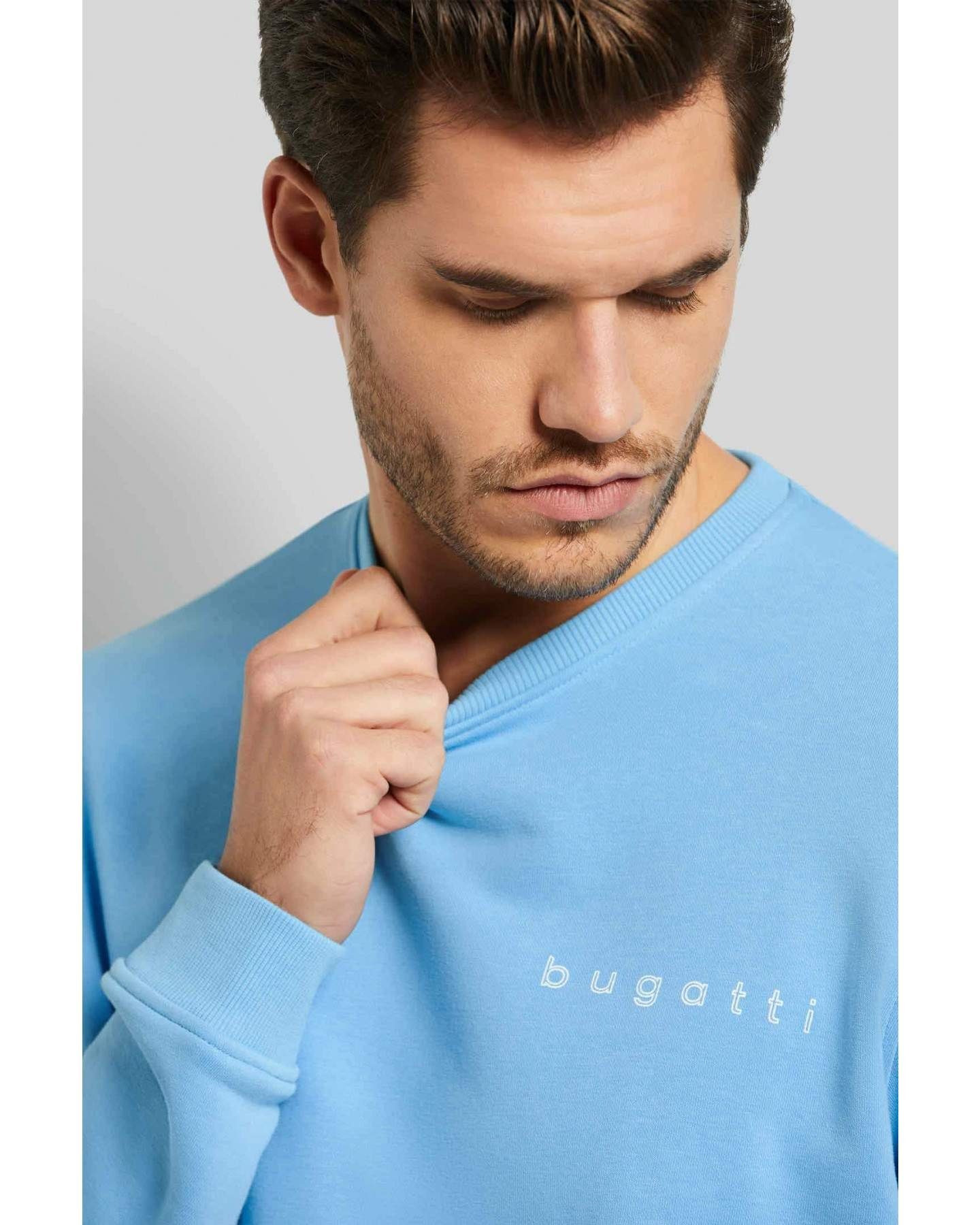 bugatti Gelb Hoher Baumwolle, Sweatshirt (620) Modern hochwertiger Anteil an 8650-35070 Fit