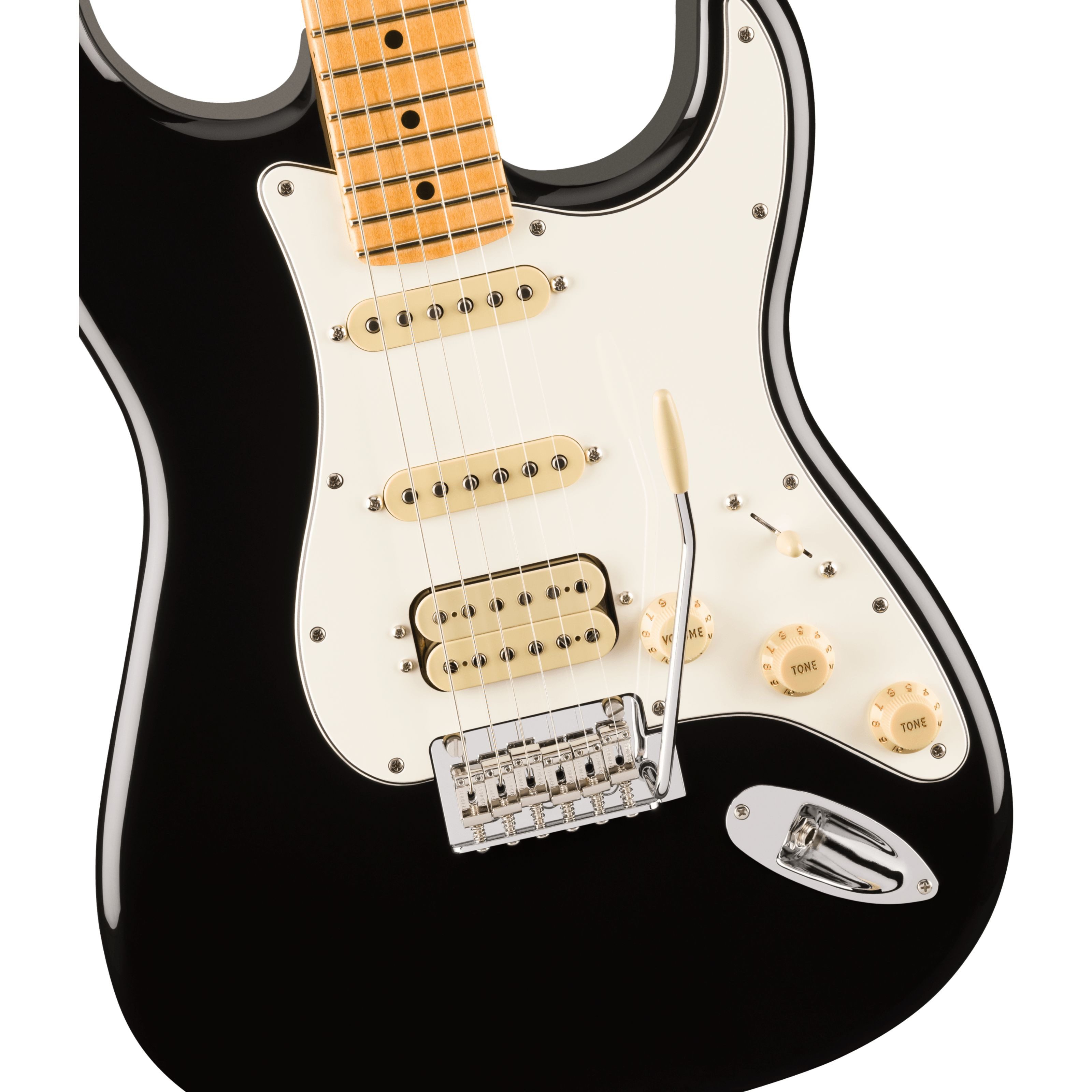 Fender E-Gitarre, E-Gitarren, ST-Modelle, Player II Stratocaster HSS MN Black - E-Gitarre