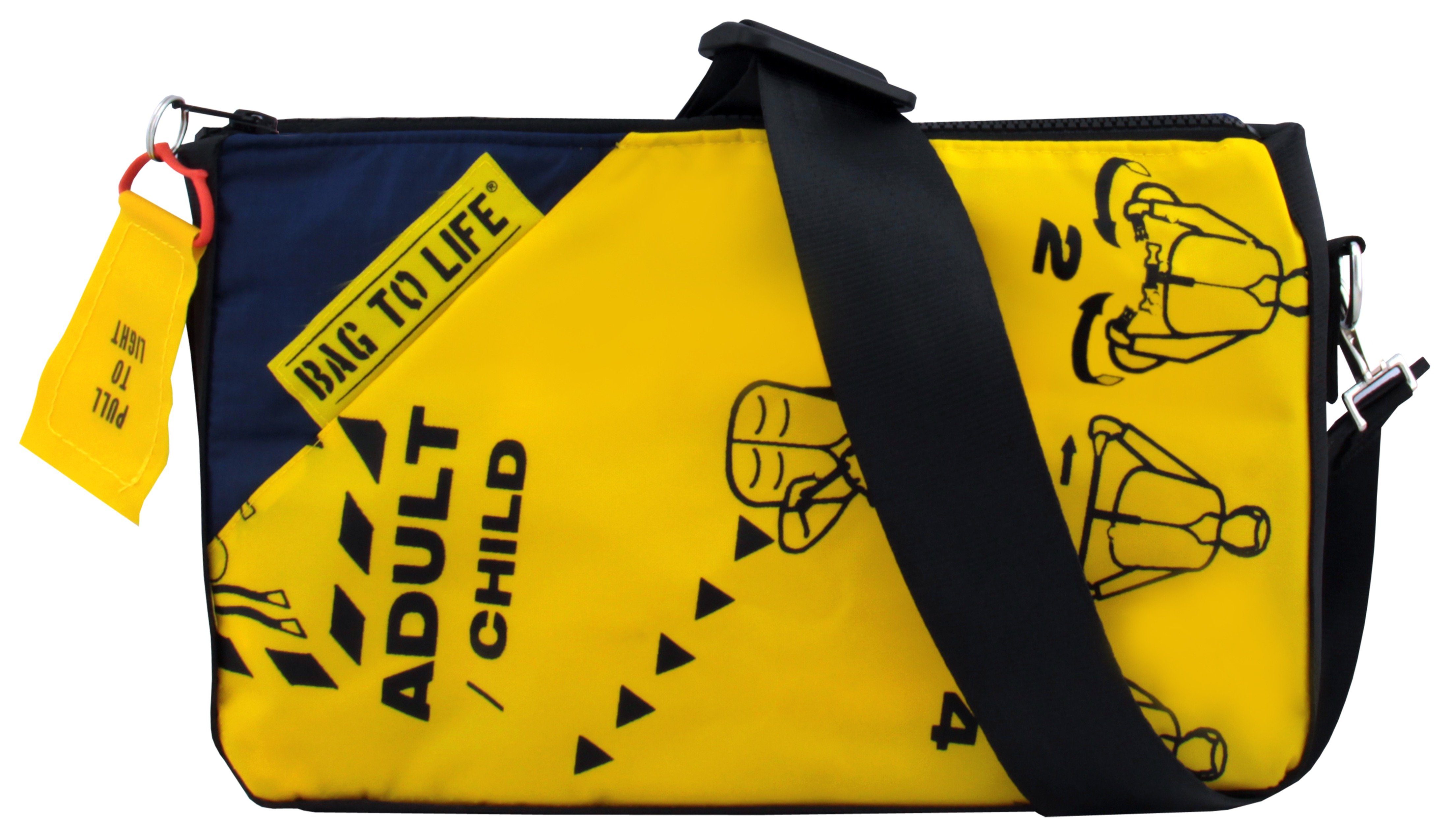 Damen Umhängetaschen Bag to Life Umhängetasche Follow me Bag, aus recycelter Rettungsweste