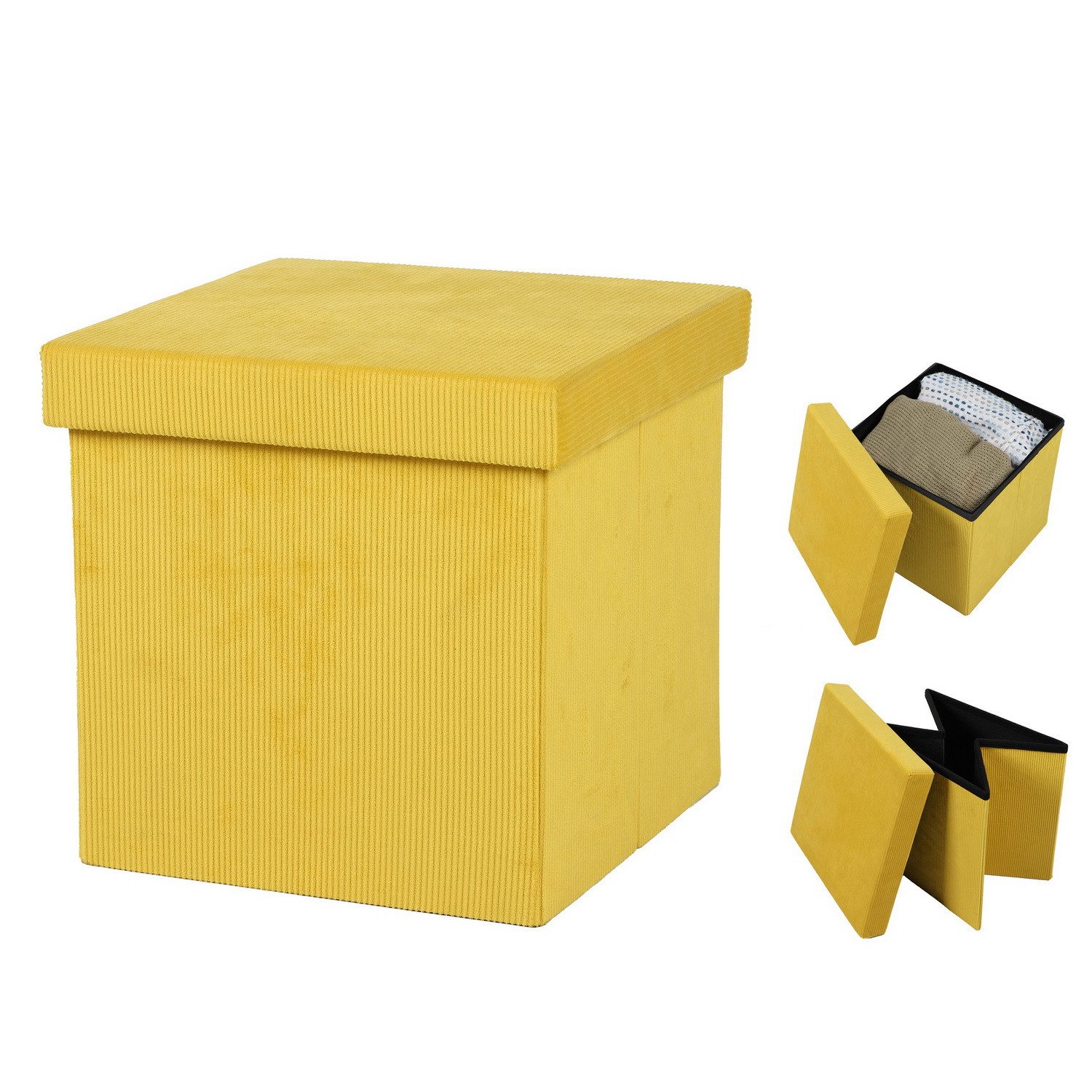 Urban Living Sitzwürfel Sitzhocker mit Stauraum Aufbewahrungsbox Sitz, gepo günstig online kaufen