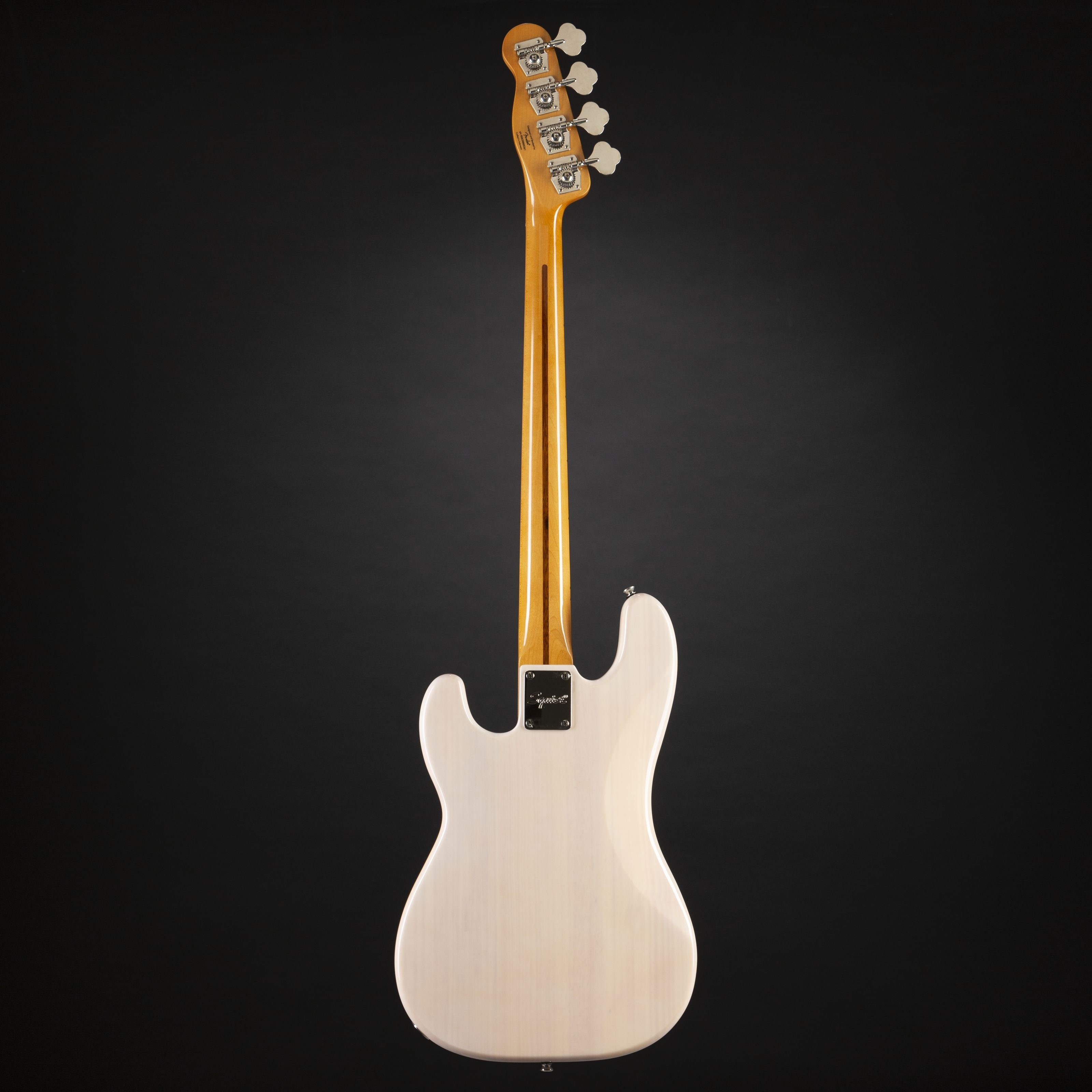 Squier Spielzeug-Musikinstrument, Classic MN '50s Vibe Blonde E-Bass Precision White - Bass
