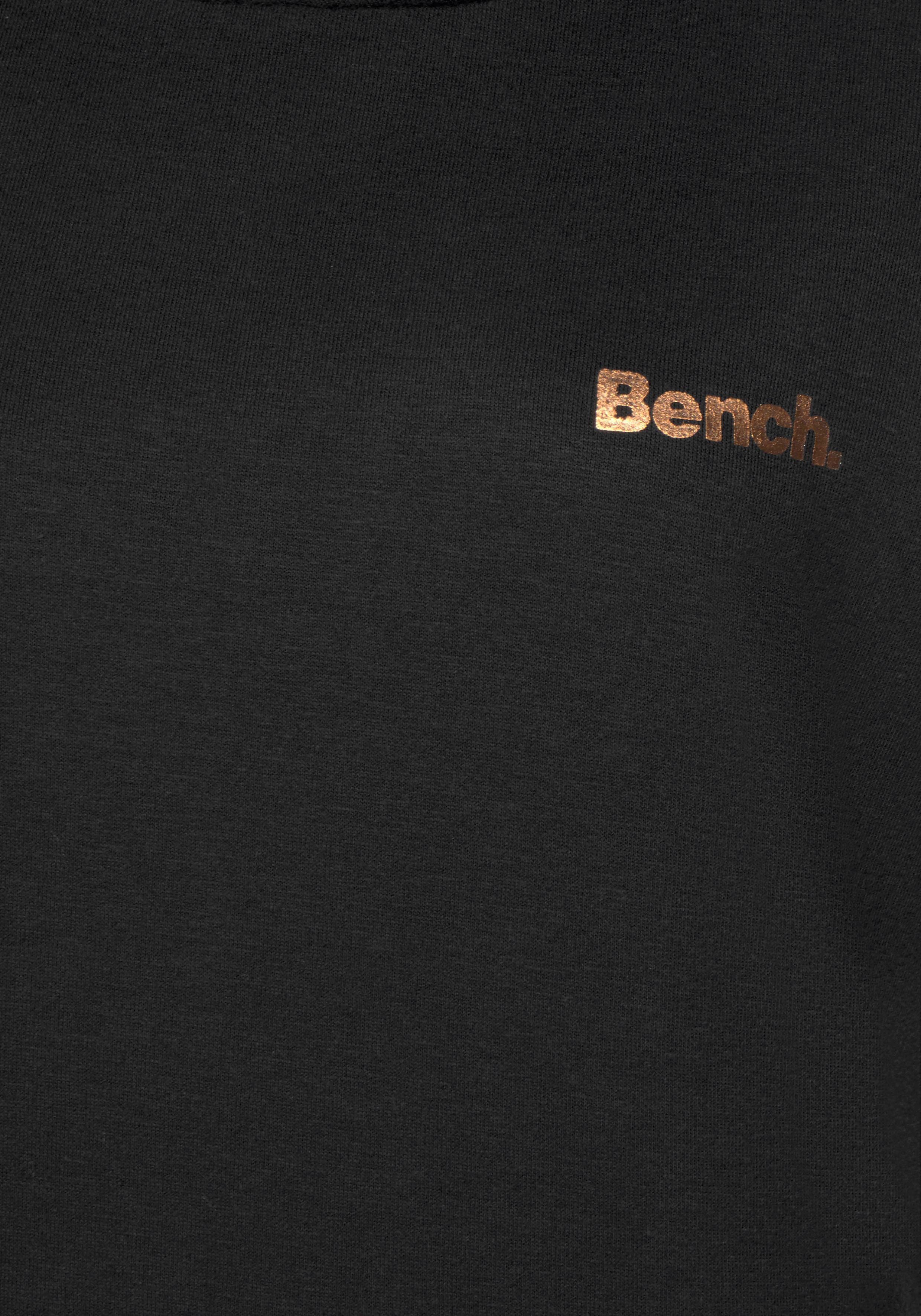 Bench. Loungewear Longsweatshirt mit Stehkragen in Layeroptik und Kängurutasche, Loungewear