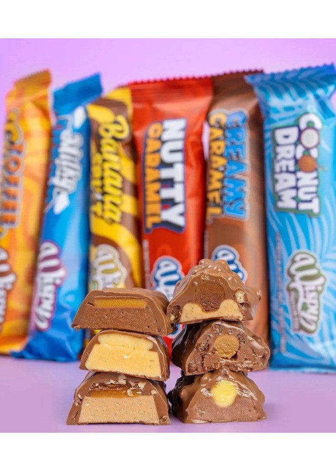 Wispynutrition Protein Bar 10x55g - Nutty Caramel Riegel, 600 g, Riegel
