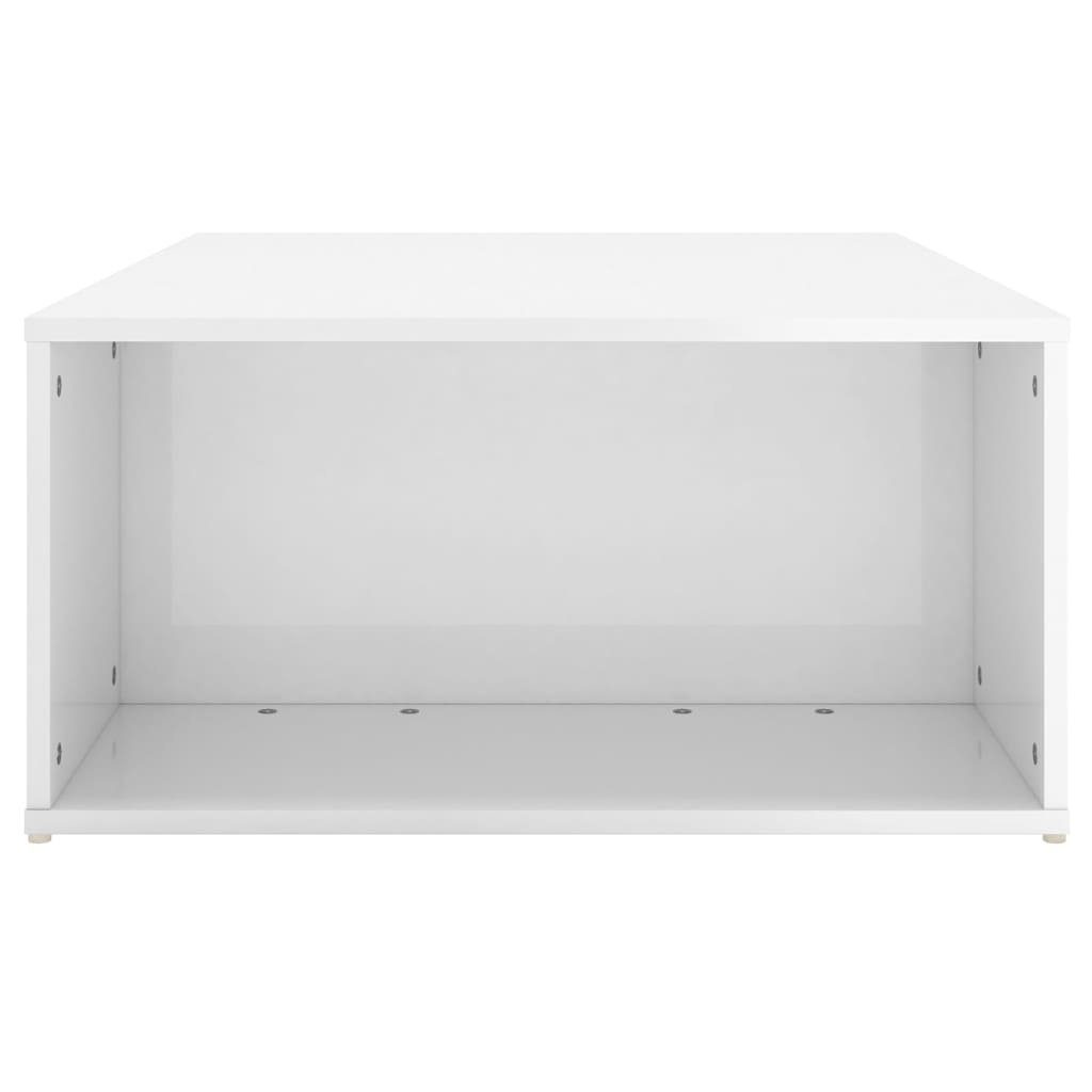 furnicato Couchtisch Hochglanz-Weiß 90x67x33 cm Spanplatte