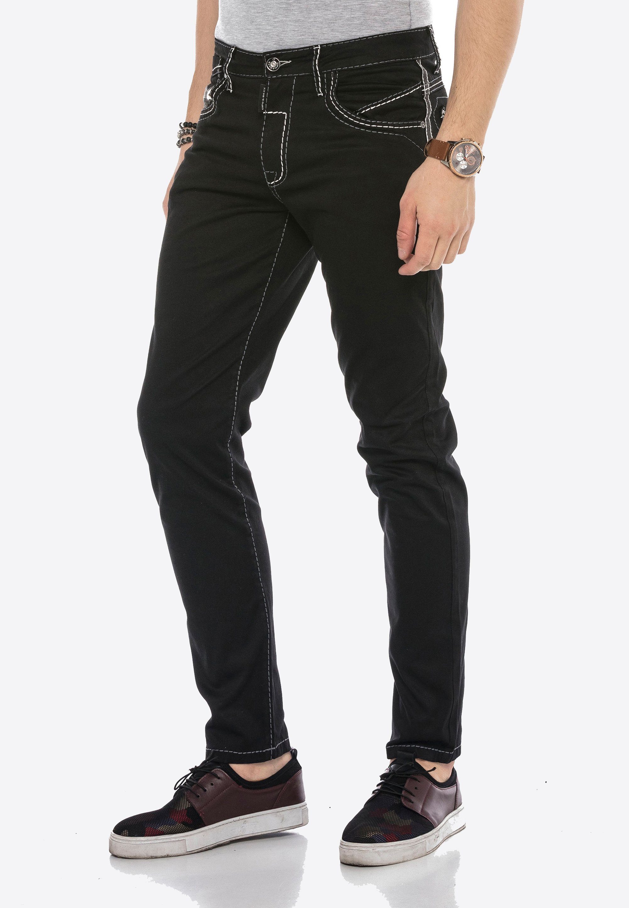 mit & Bequeme cooler Cipo Jeans Baxx Stickerei