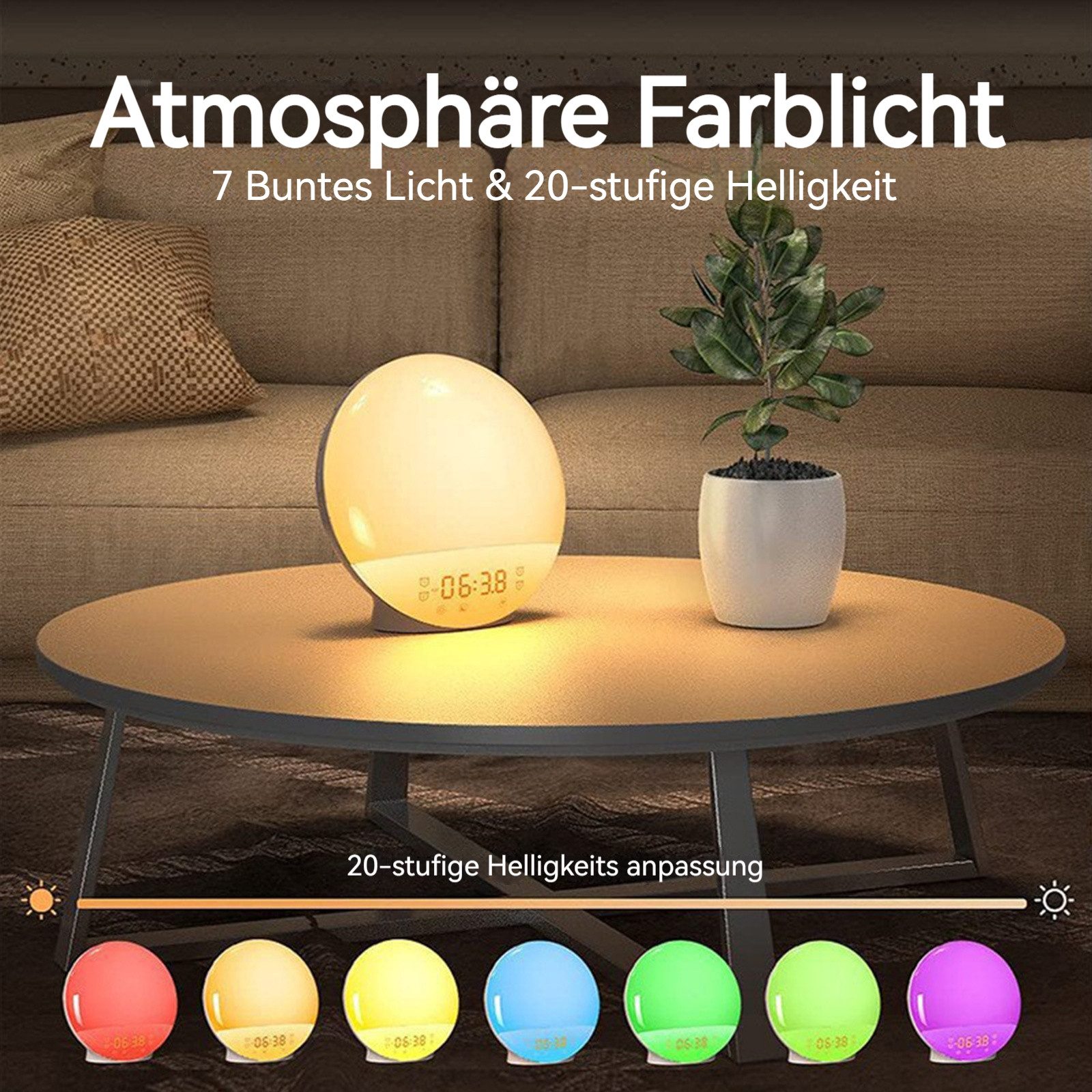 BlingBin Tageslichtwecker Lichtwecker Sonnenaufgang Sonnenuntergang Simulat günstig online kaufen