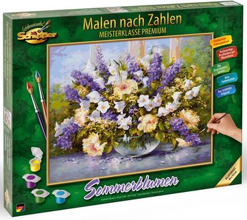 Schipper Malen nach Zahlen Meisterklasse Premium - Sommerblumen, Made in Germany