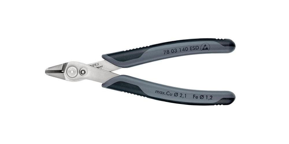 Knipex Seitenschneider Elektronik-Seitenschneider Super-Knips® Länge 140 mm Facette nein poliert