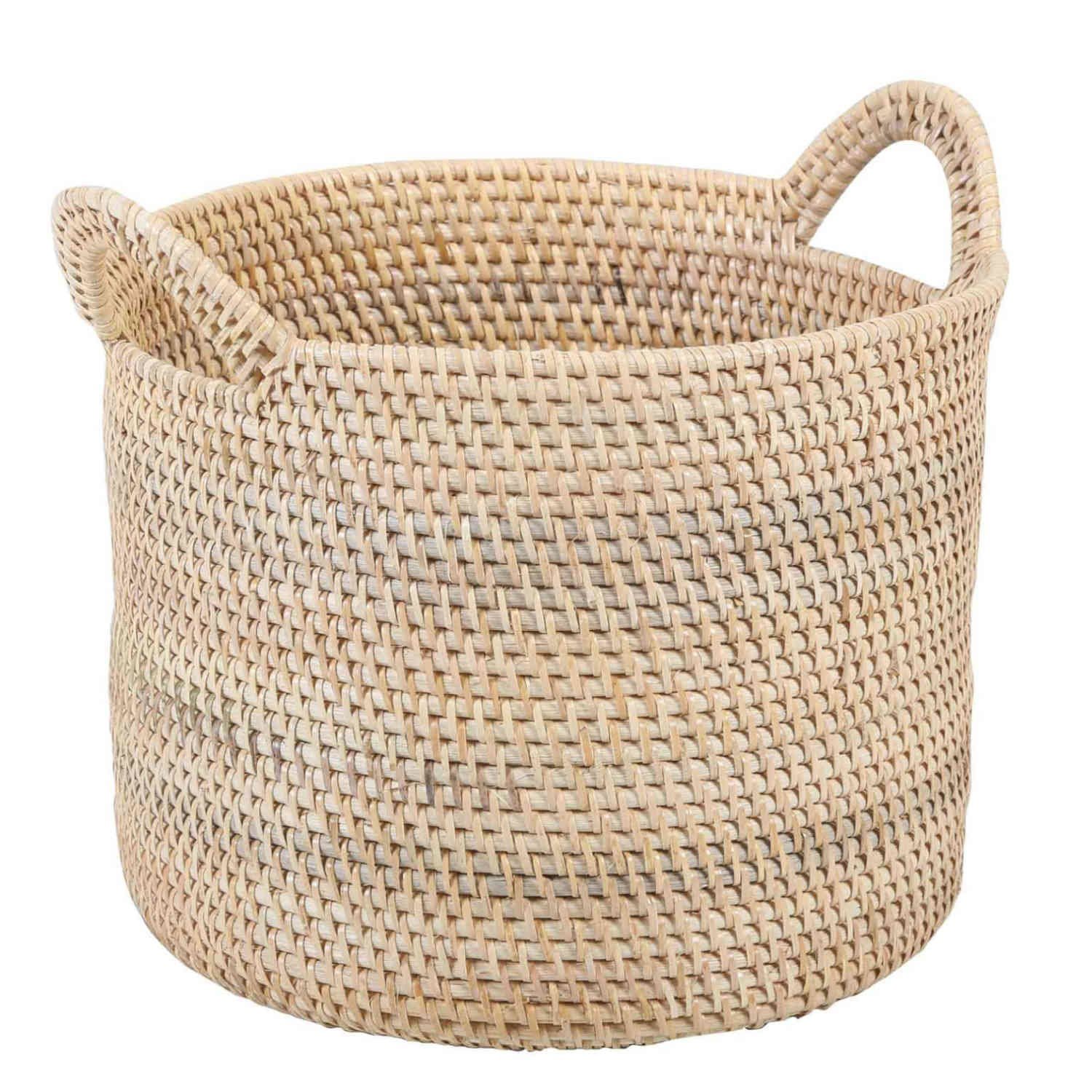 Casa Moro Flechtkorb Rattan Korb ELIE NATUR mit Henkel Weidenkorb (Obstkorb günstig online kaufen