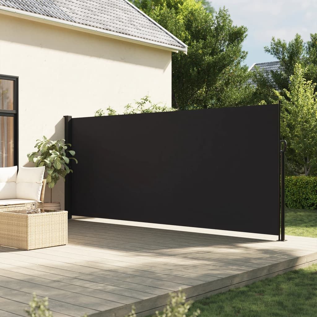 Thumbnail - furnicato Markise Seitenmarkise Ausziehbar Schwarz 160x500 cm (1-St)