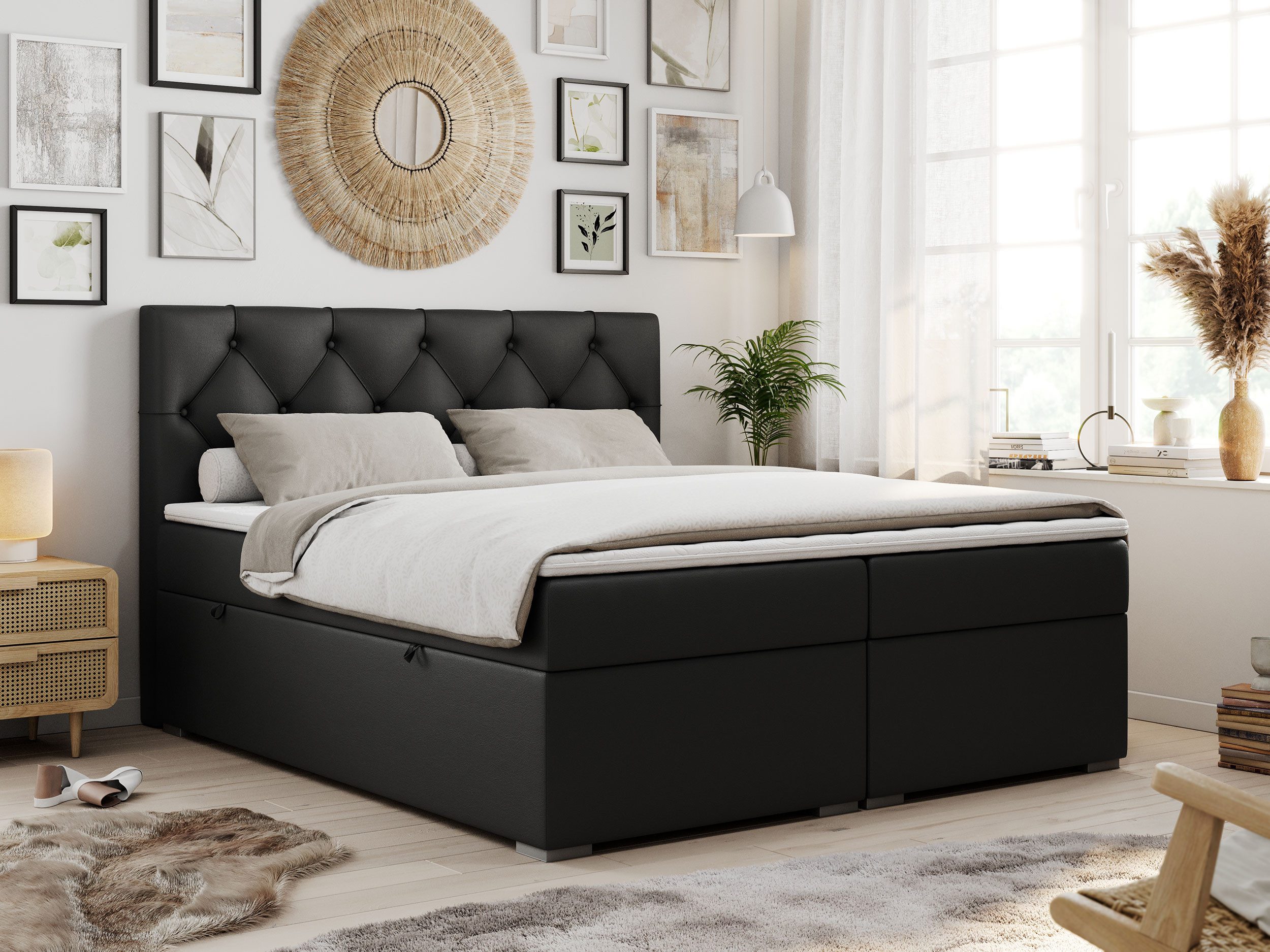 MKS MÖBEL Boxspringbett ALDA (Set, Packung, günstig online kaufen
