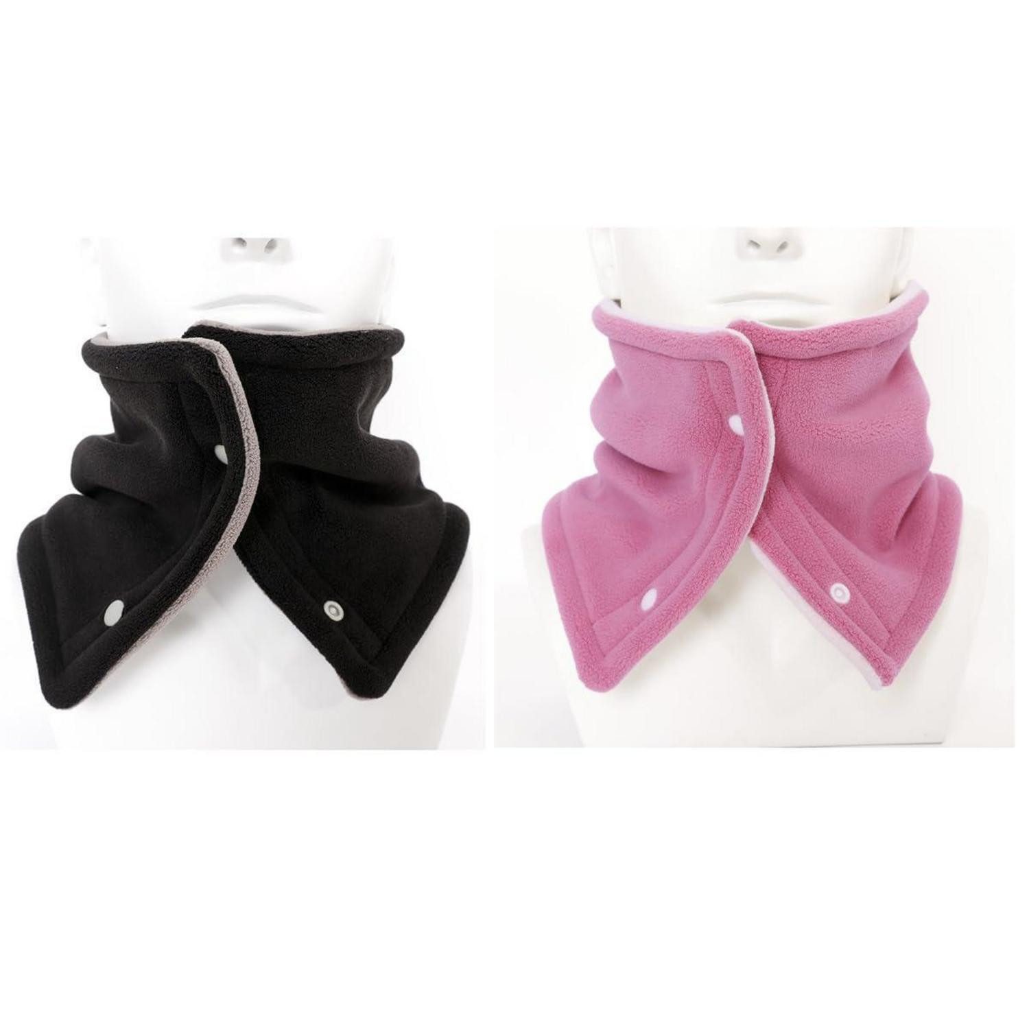 LuxusKollektion Loop Schal Halstuch 2er Pack Unisex Thermo Doppelseitig
