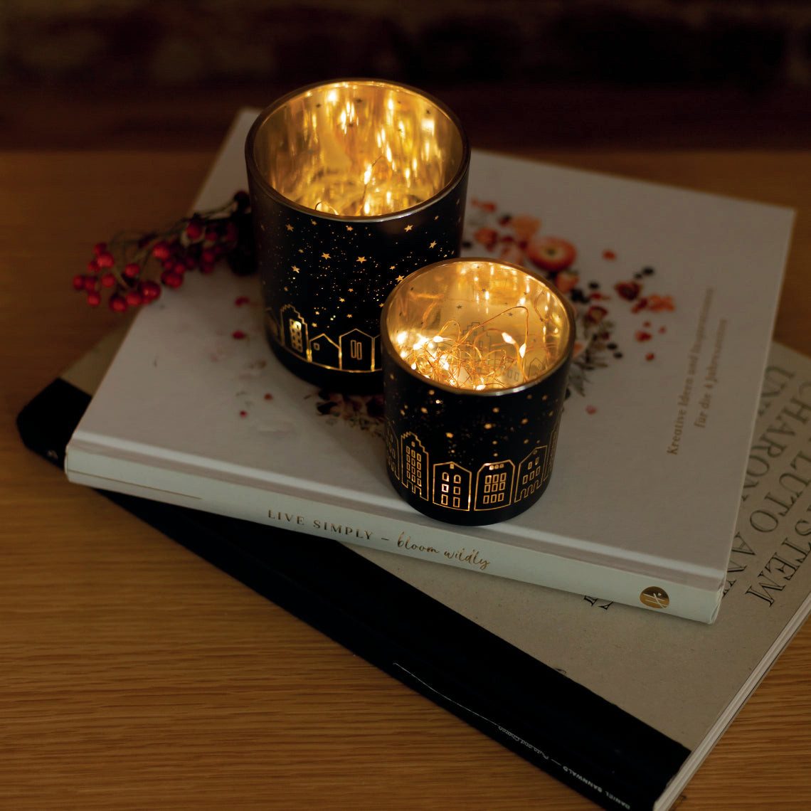 Räder Design Teelichthalter Teelichthalter aus Glas " Lichtstadt " von räder design - Weihnachten – Bild 2 von 3