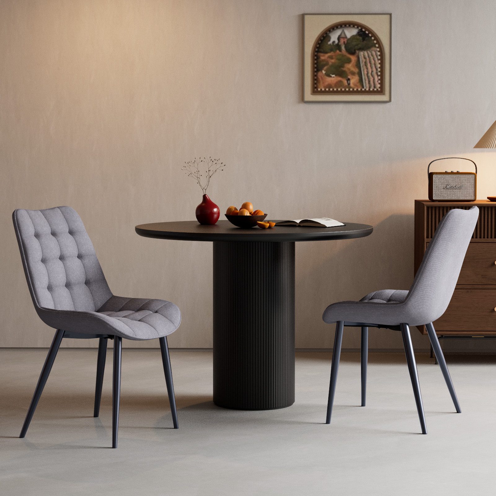 HOMAVO Esszimmerstuhl YZ2 STUHL-SET 2 Stück in Samt oder Webstoff (2Set) günstig online kaufen