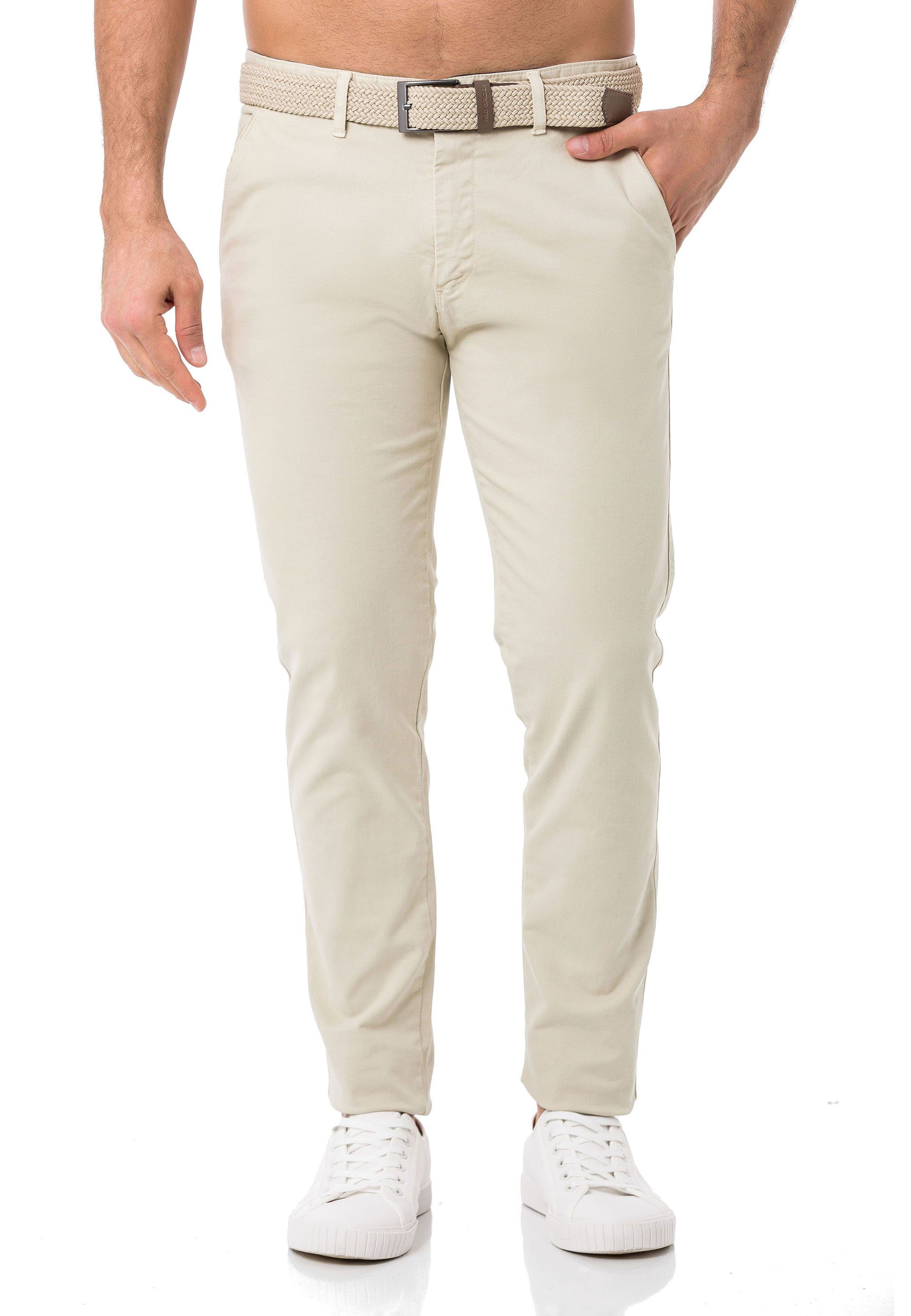 RedBridge Chinohose inklusive hochwertigem Stretch-Gürtel Casual günstig online kaufen
