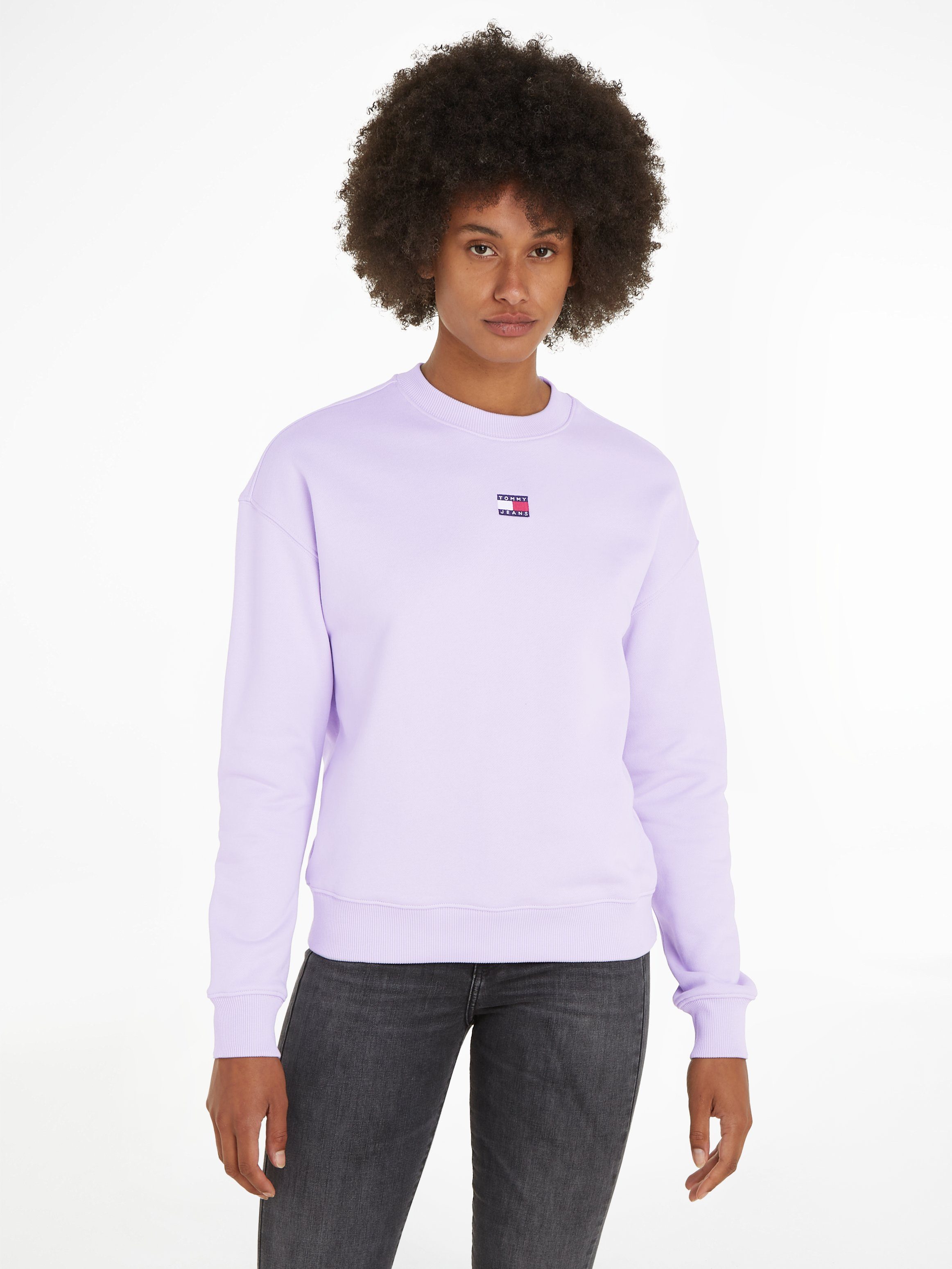 Tommy Jeans Sweatshirt mit Dropshoulder-Design und Frontlogo